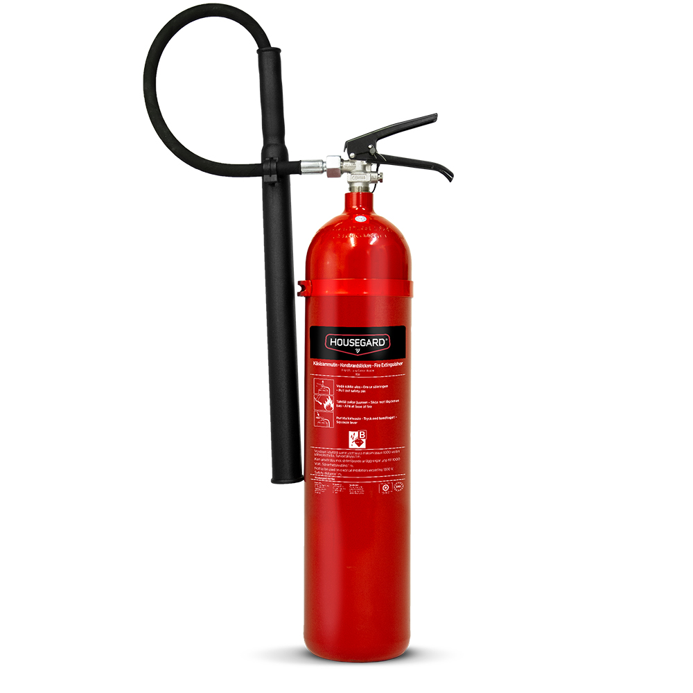 Brandsläckare Housegard 5 kg Koldioxidsläckare Röd