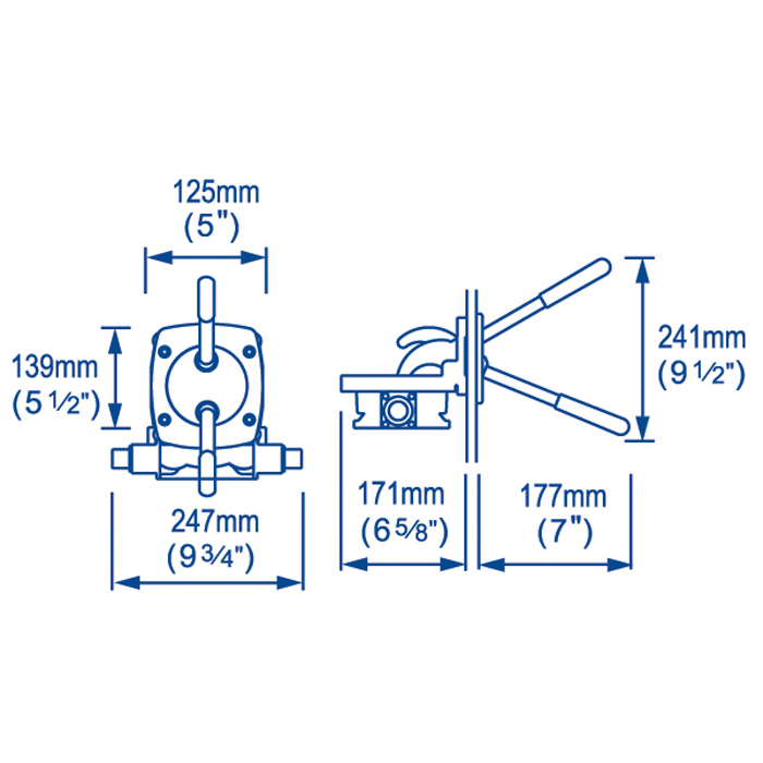 Manuell Länspump Whale Gusher Urchin BP 9013