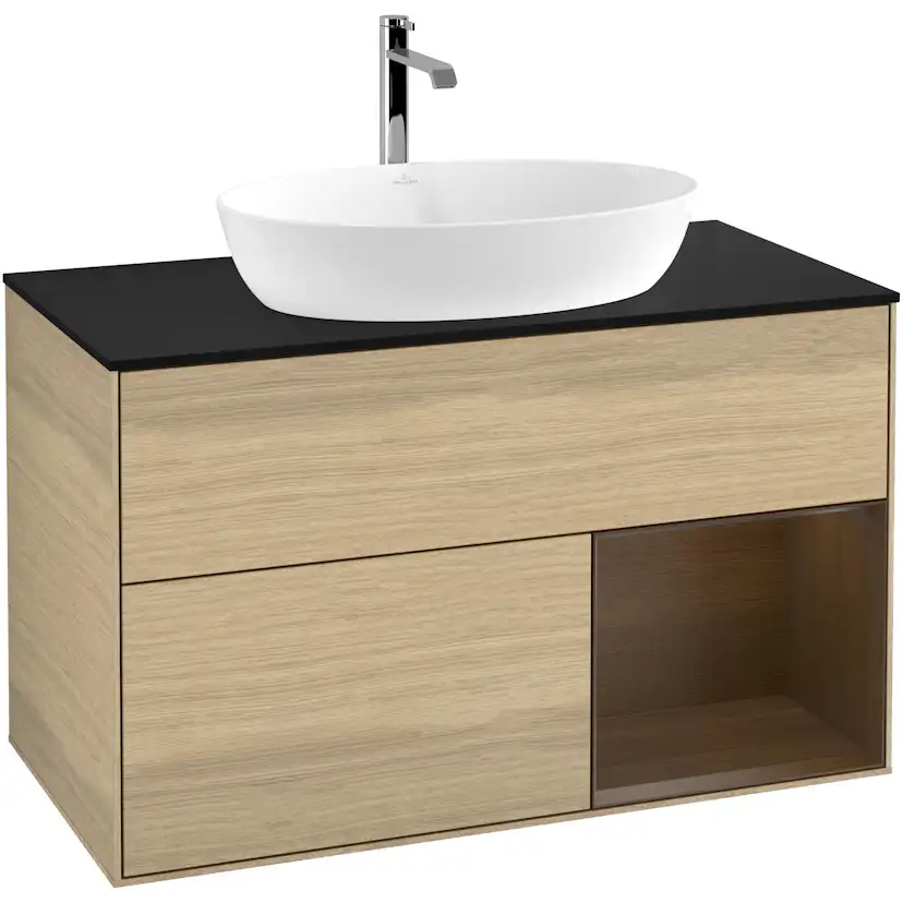 Tvättställsskåp Villeroy & Boch Finion med 2 Lådor Hylla och Bänkskiva för Fristående Tvättställ från Artis & Collaro
