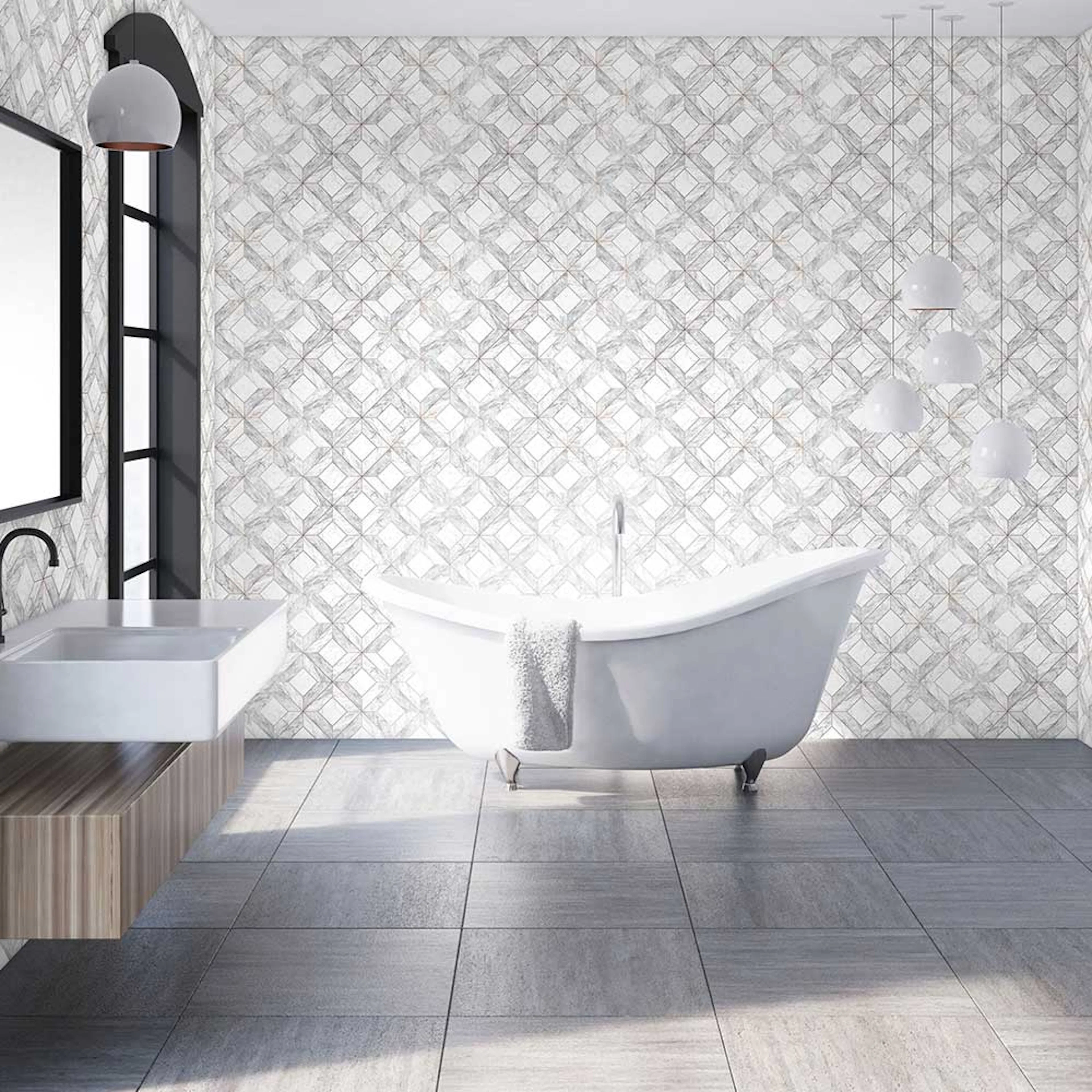 Tapet Superfresco Easy Marmor Geometrisk 103856