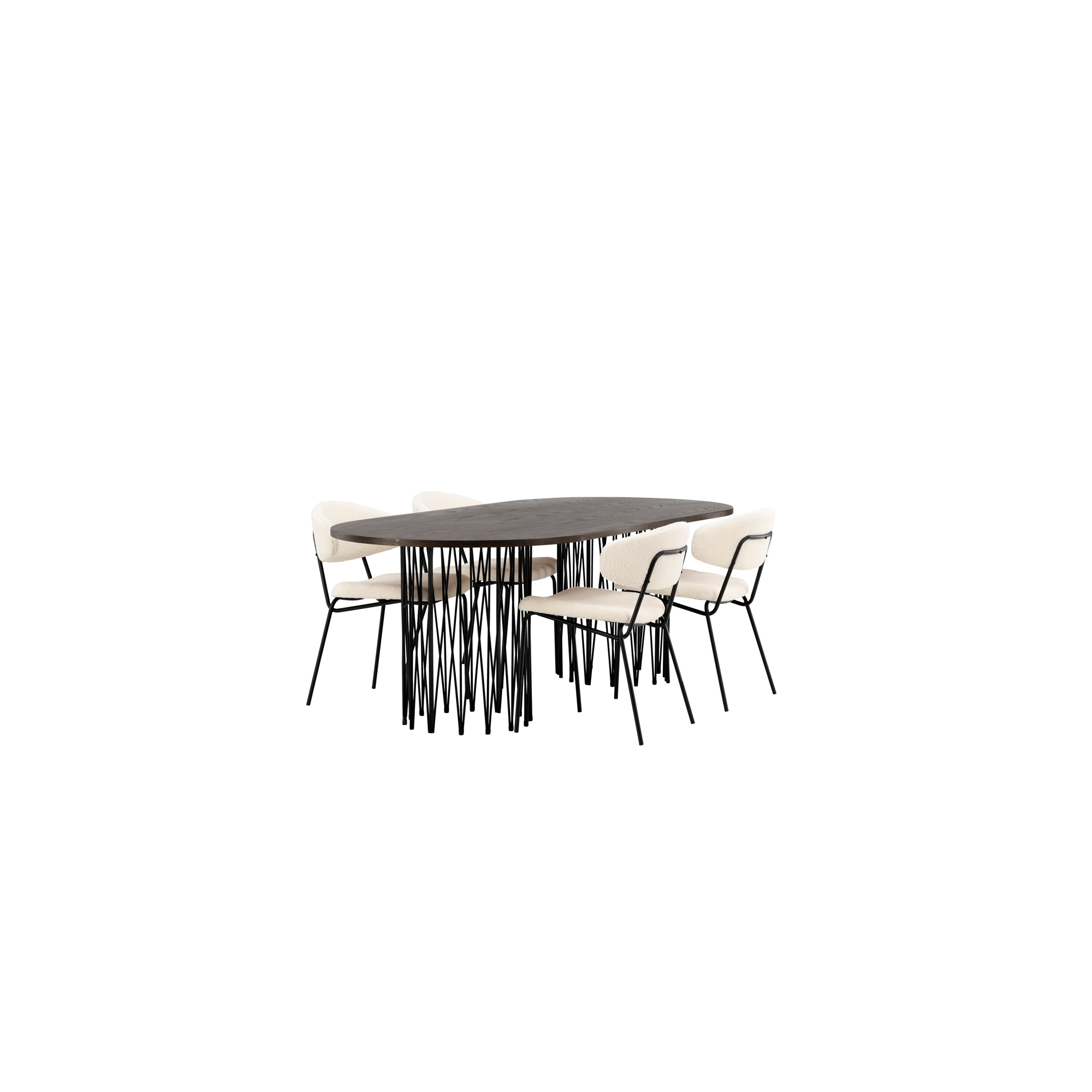 Matgrupp furniture/fashion Stone med 4 Chico Stolar