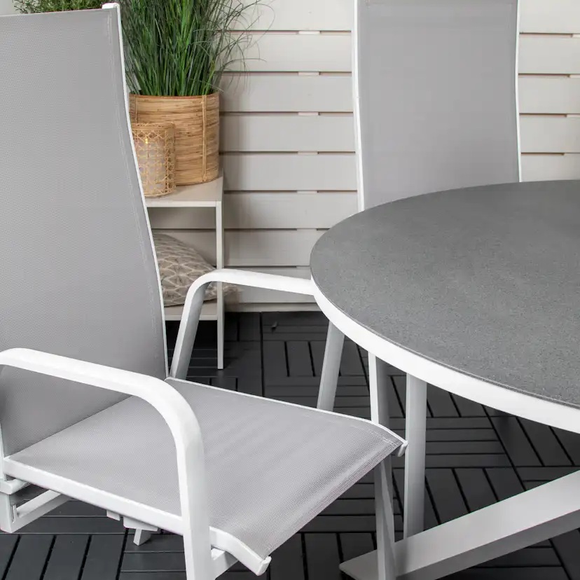 Matgrupp Venture Home Copacabana med 6 Copacabana Recliner Stolar