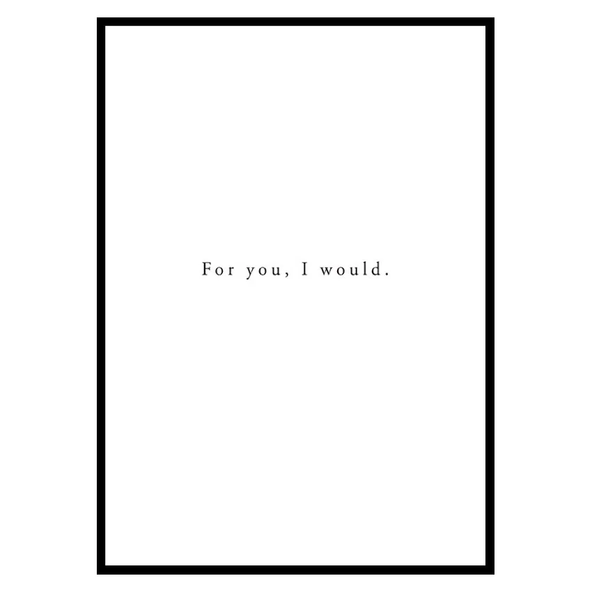 Poster Gallerix For You I Would