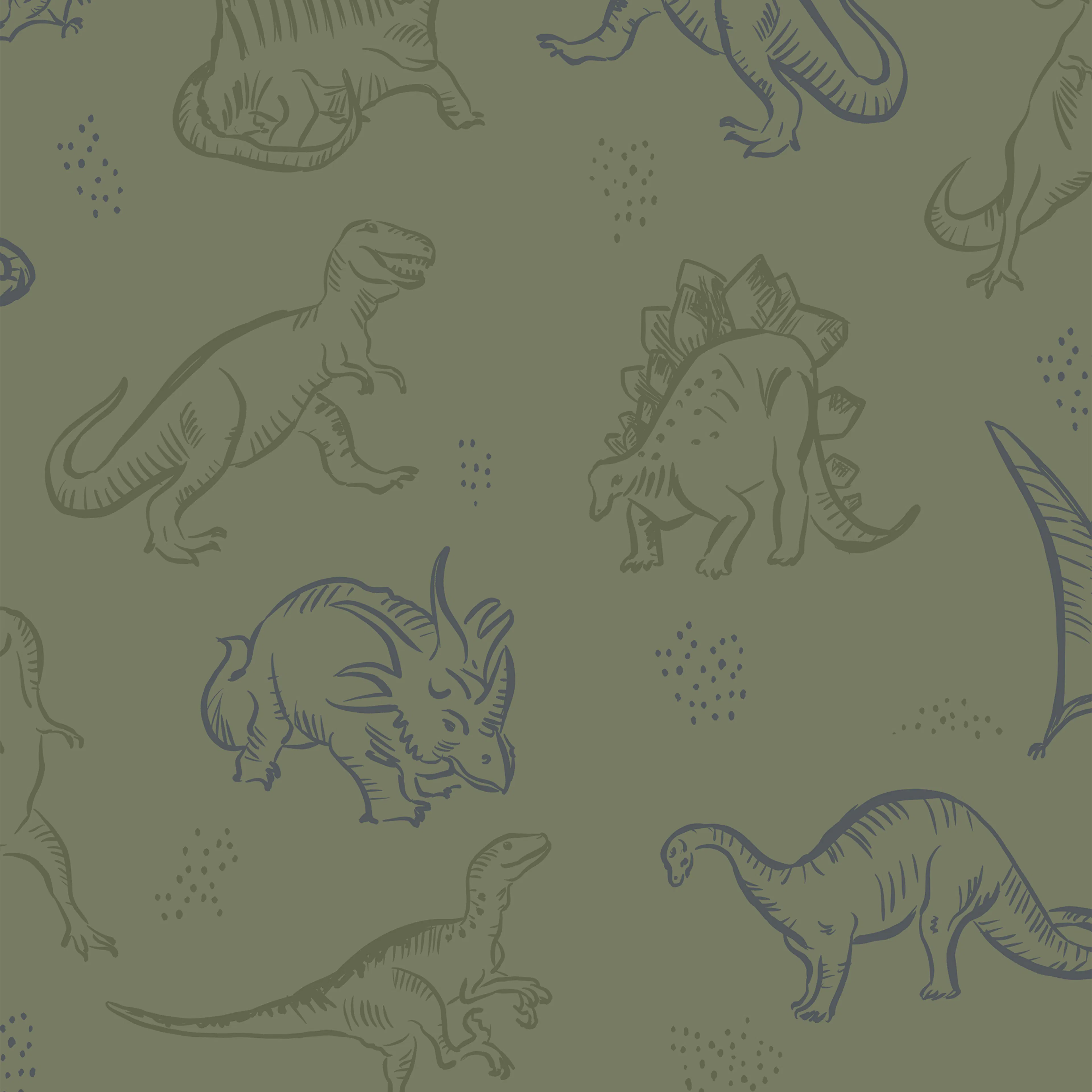 Tapet Superfresco Easy Dino Dark Green