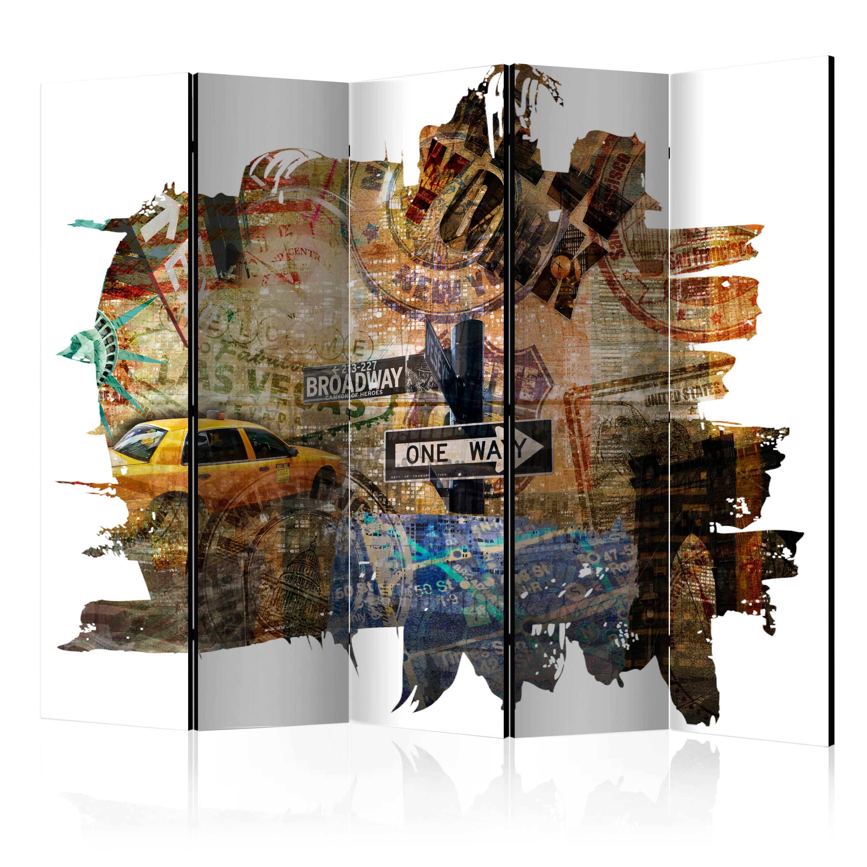 Rumsavdelare Arkiio New York Collage II 225x172 cm