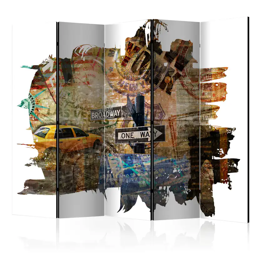 Rumsavdelare Arkiio New York Collage II 225x172 cm