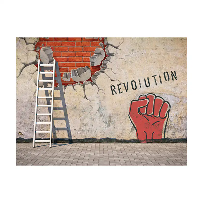 Fototapet Arkiio The Invisible Hand Of The Revolution