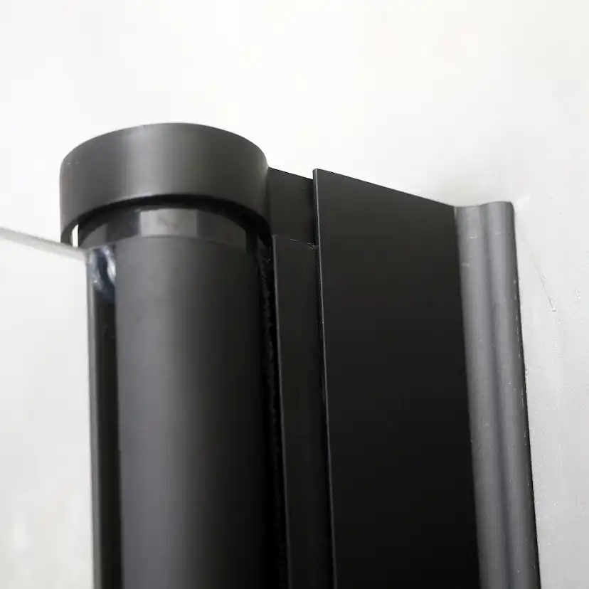 Duschhörn Bathlife Mångsidig Rund Dörr 45° Svart