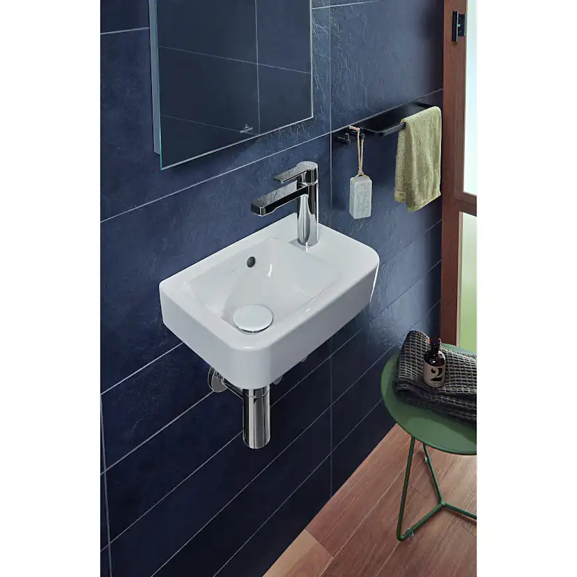 Tvättställ Villeroy & Boch O.novo Kompakt Rektangulärt för Sidomonterad Blandare
