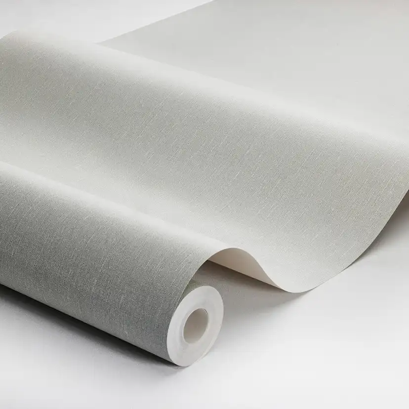 Tapet Boråstapeter Linen Sage Green 4334 EasyUp, Enfärgad Grön