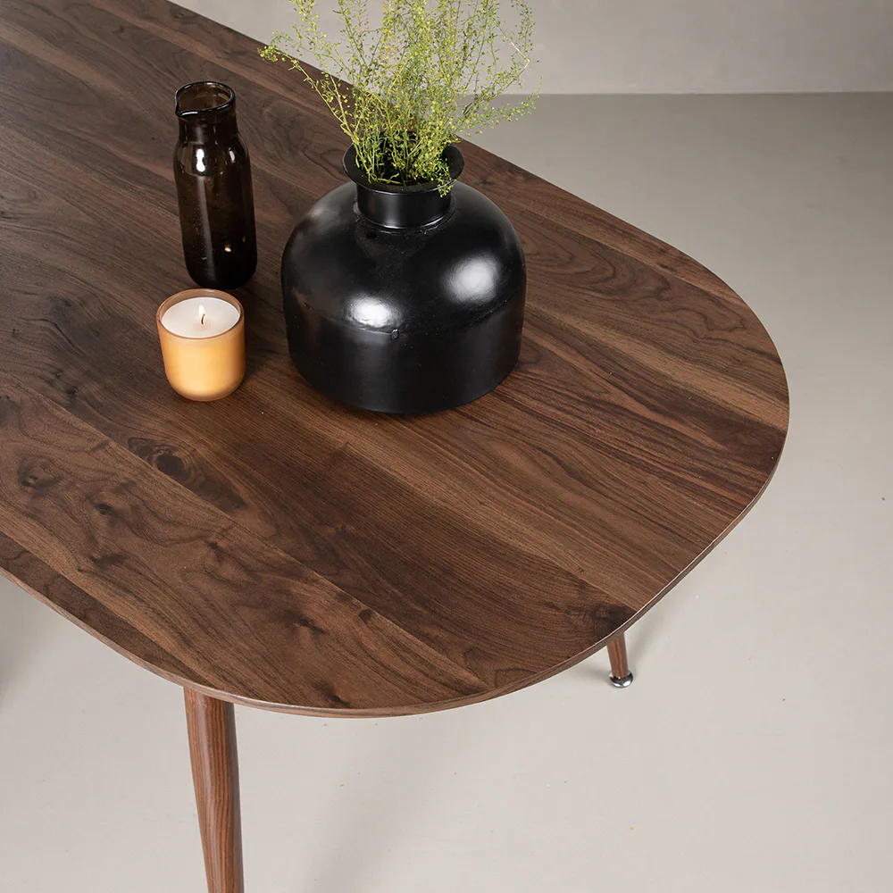 Matbord Venture Home Sanford Mörkbrunt Ovalt Bord 180 cm