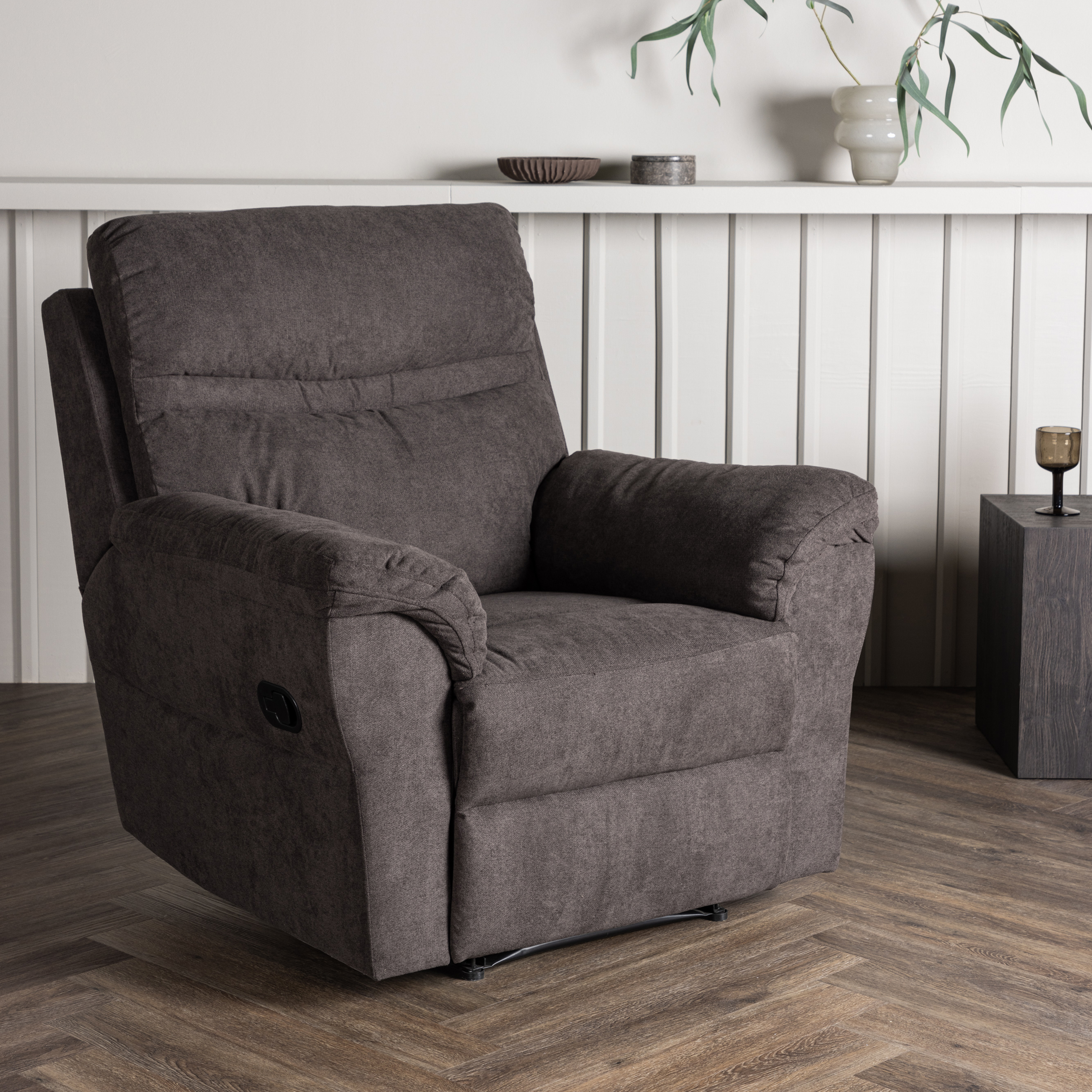 Reclinerfåtölj Venture Home Taranto Brun Fåtölj i Polyester