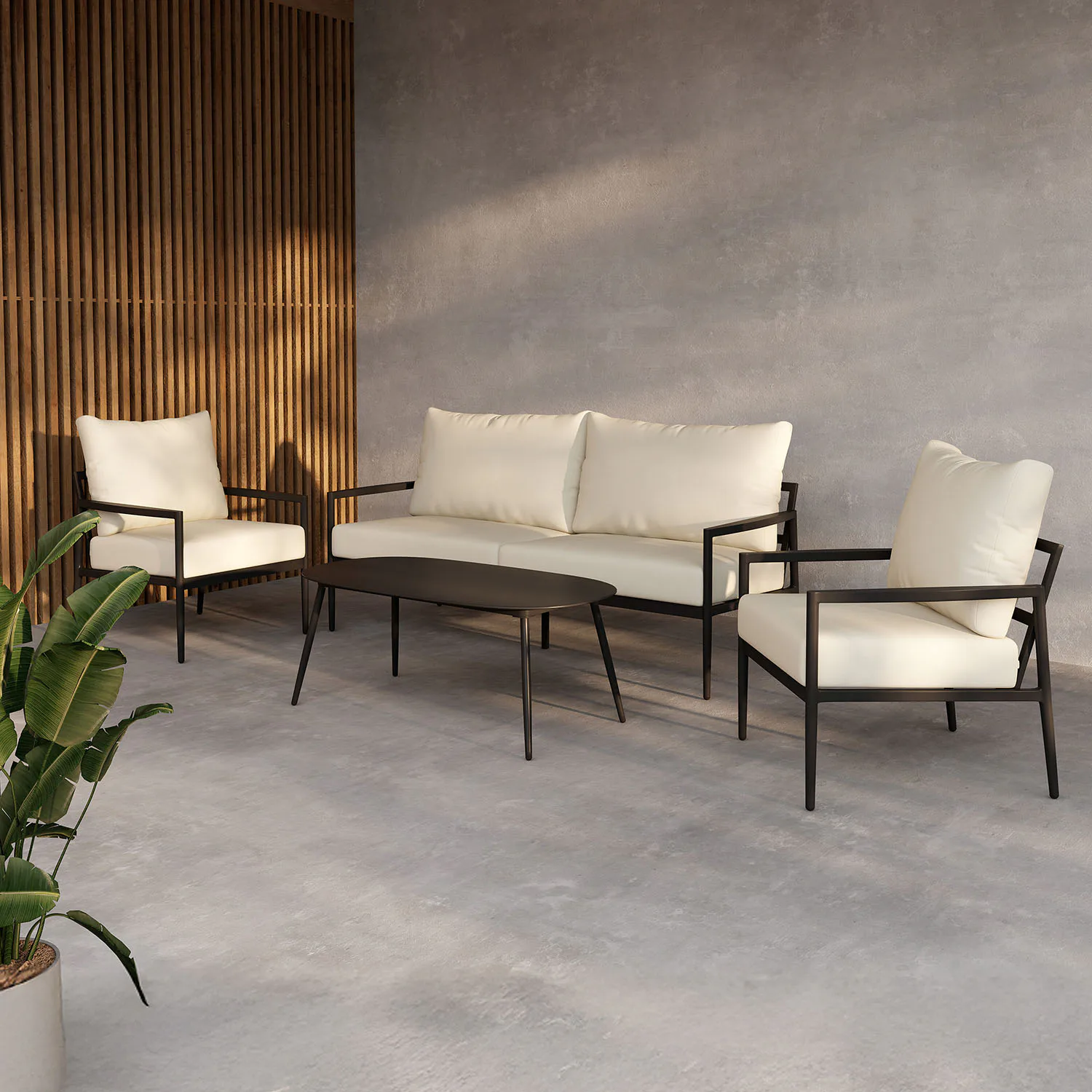 Loungeset Venture Home Taromina Soffgrupp Utomhus i Aluminium