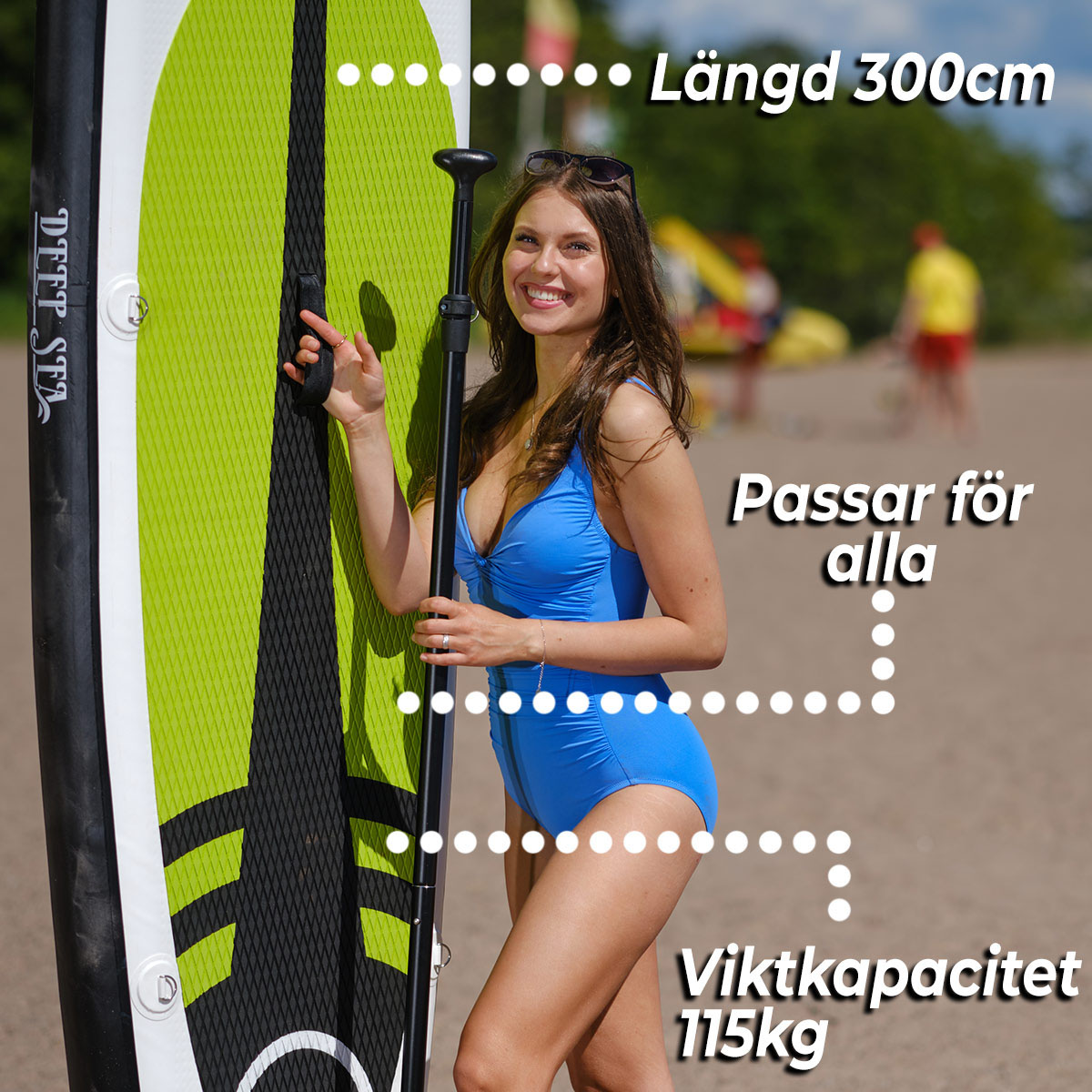 Stand-up Paddleboard Deep Sea SUP-brädset Pro 2-pack