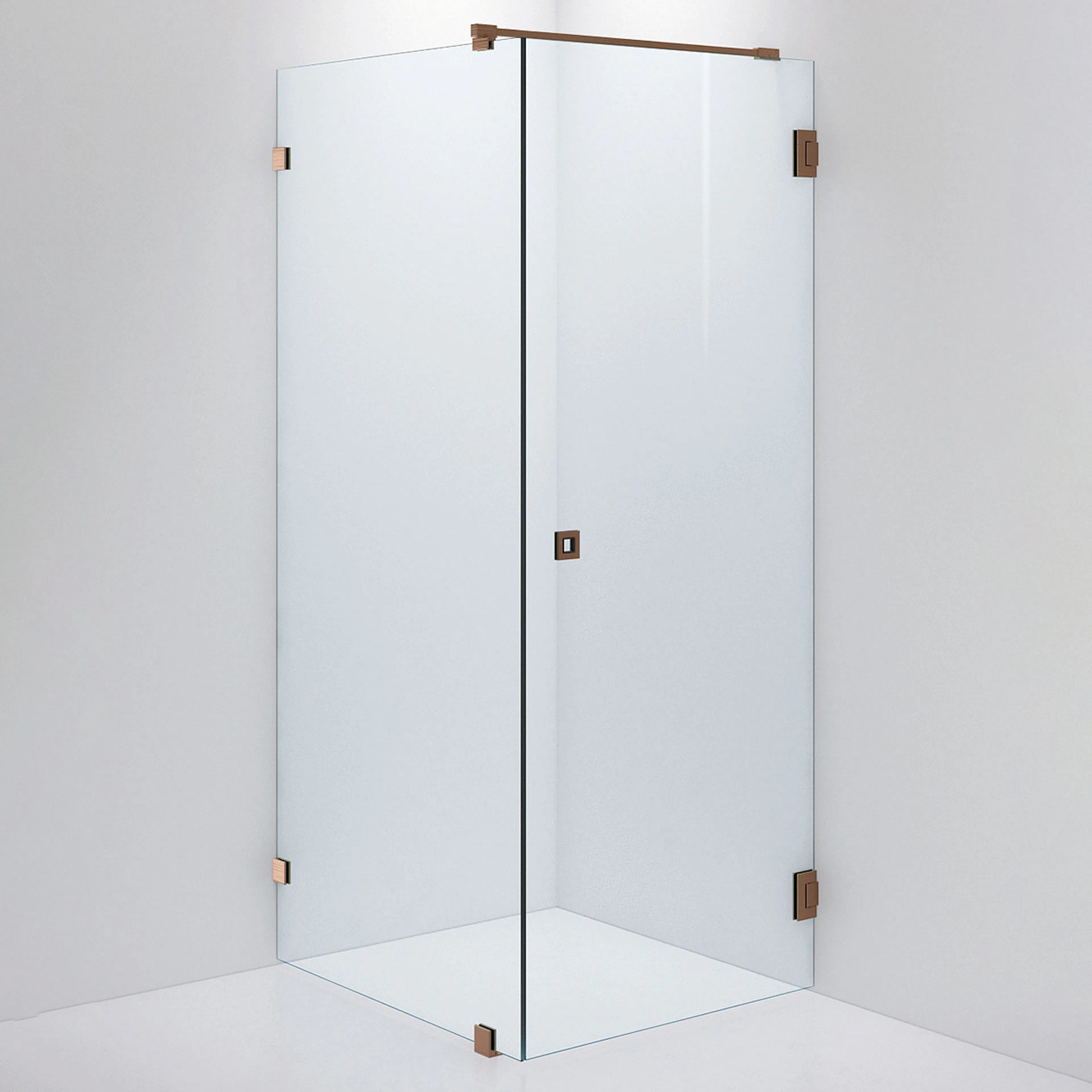 Duschvägg ARC 13 Original,Clear, Brushed Bronze,Dörr 900(A), 900x800 mm, Borstad Brons