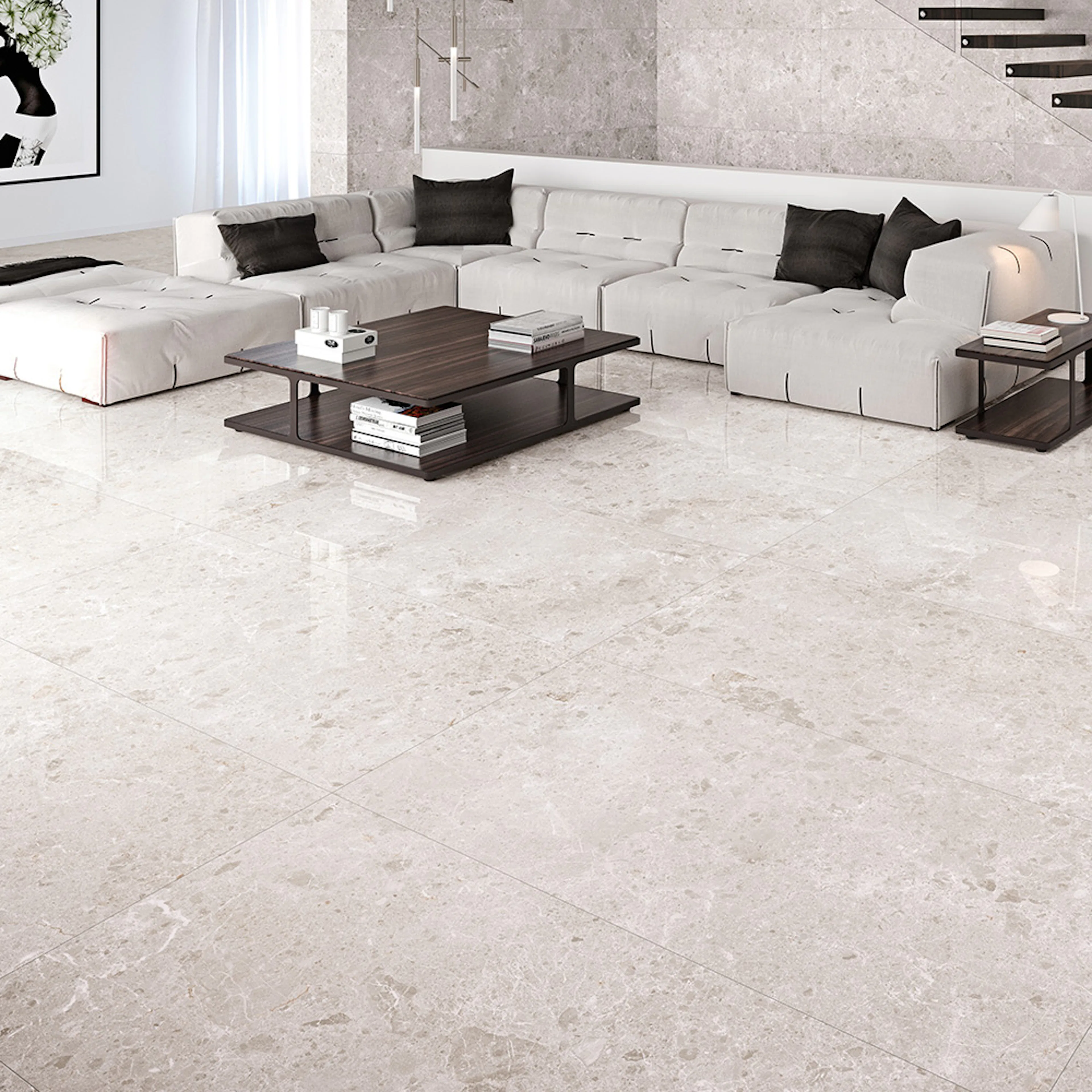 Klinker Tenfors Artic Blanco Marmor Blank 78x158 cm