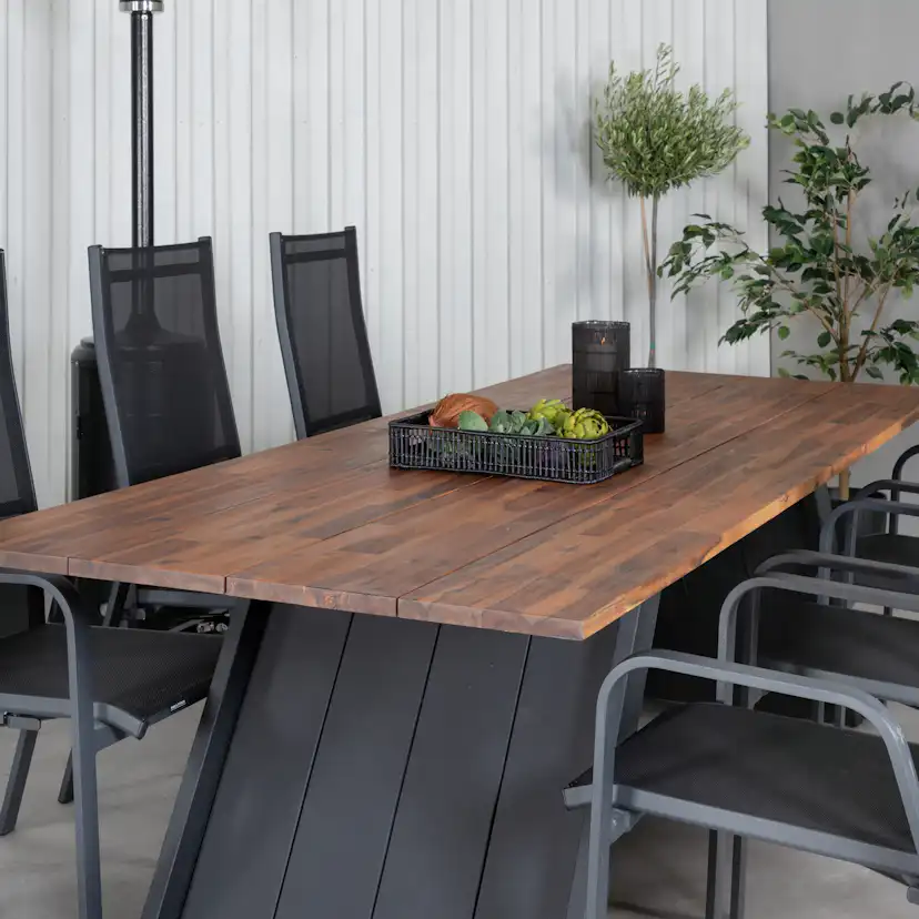 Matgrupp Utomhus Venture Home Doni med 6 Curz Trädgårdsstolar