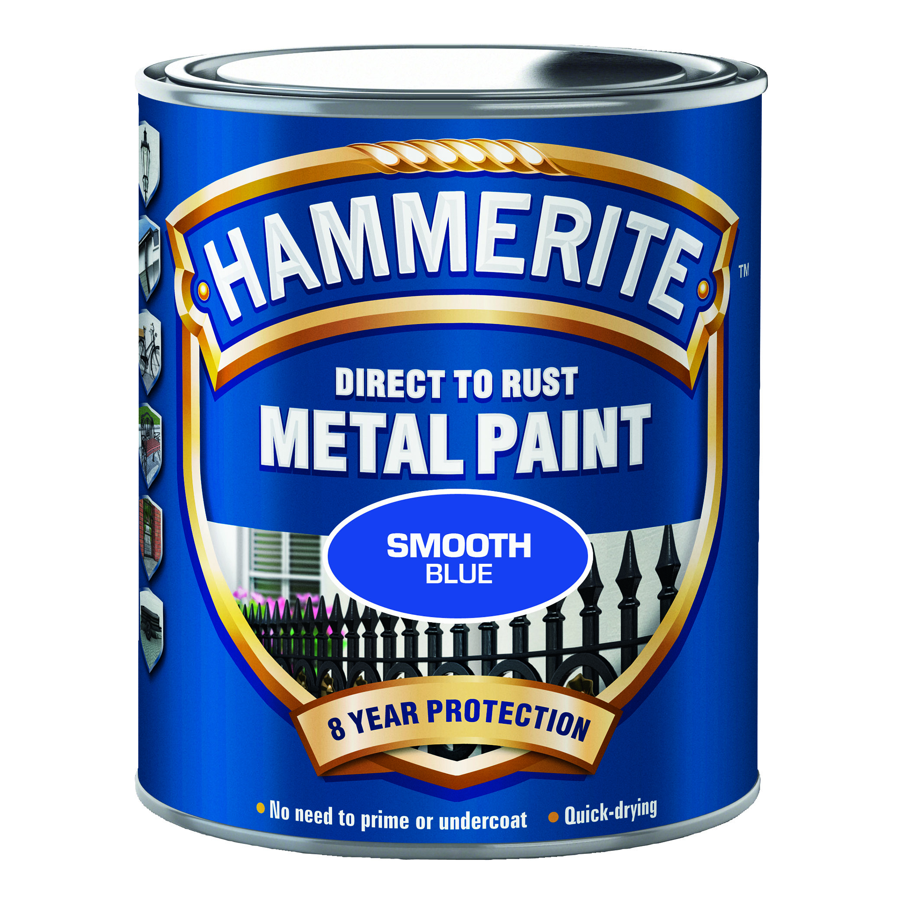 Rostskyddsfärg Hammerite Slätlack Blå 250ml