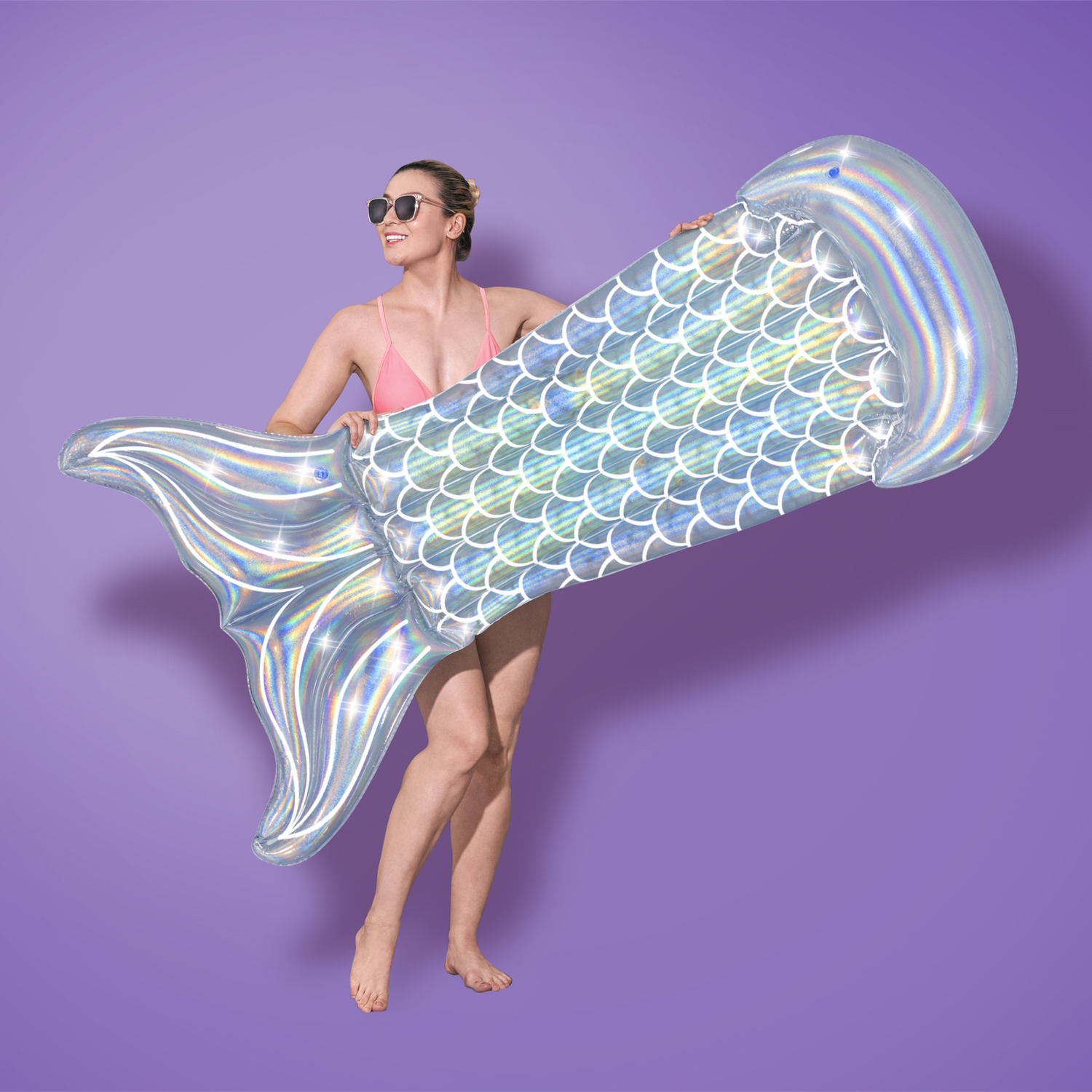 Badmadrass Bestway 193 cm Regnbågsskimrande