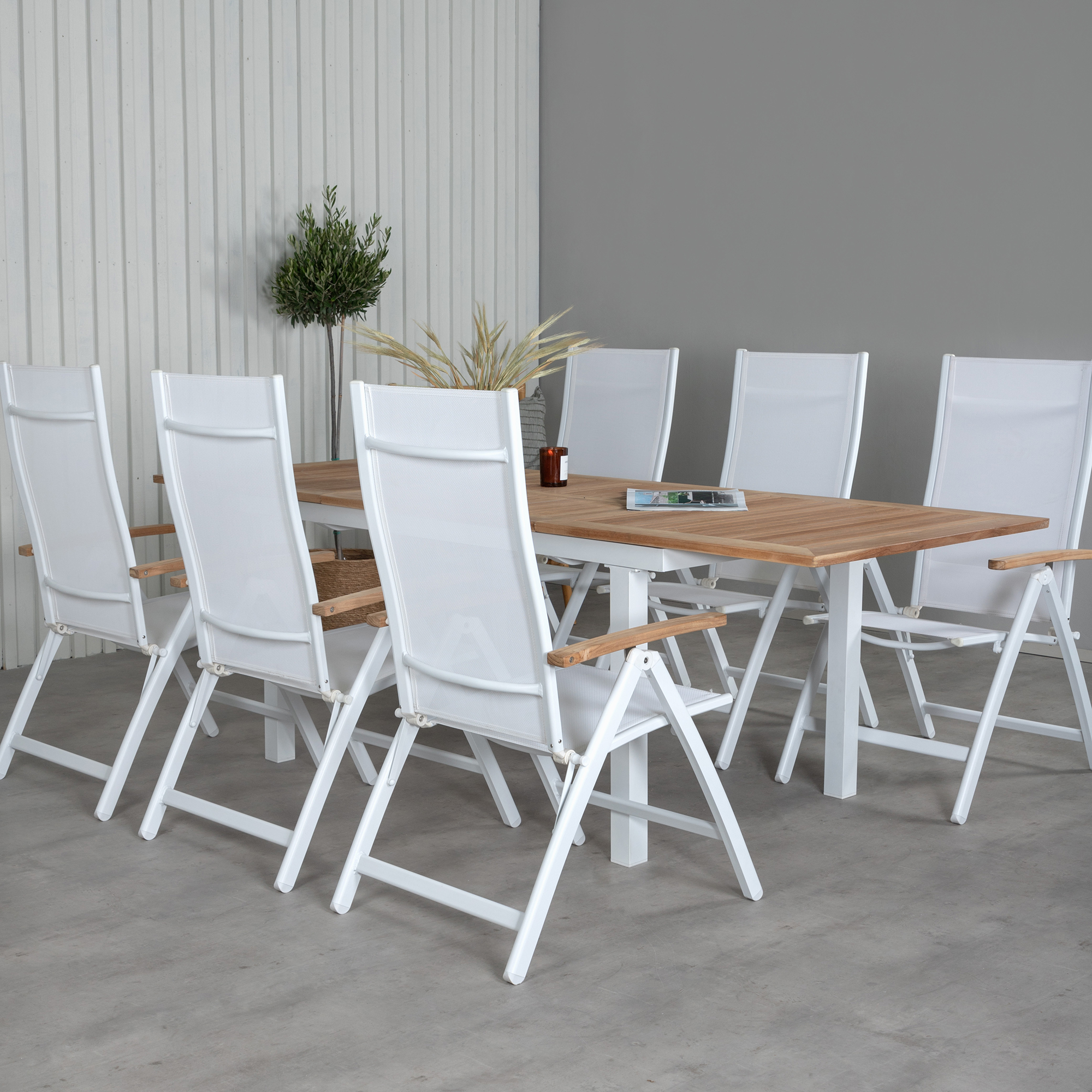 Matgrupp Venture Home Pave med 6 Pave Stolar