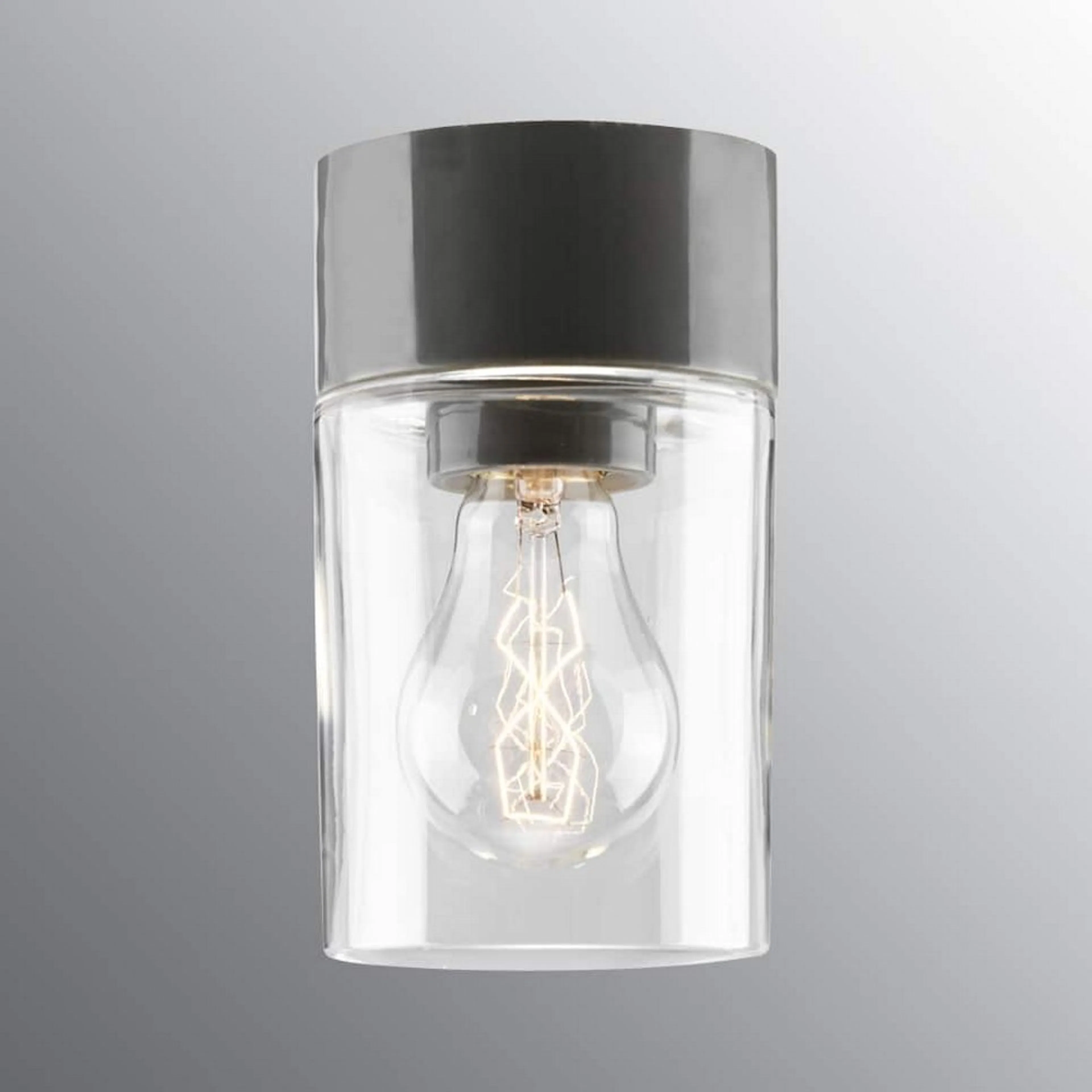 Vägg-/Taklampa Ifö Electric Opus 100 Klar IP44 Rak E27