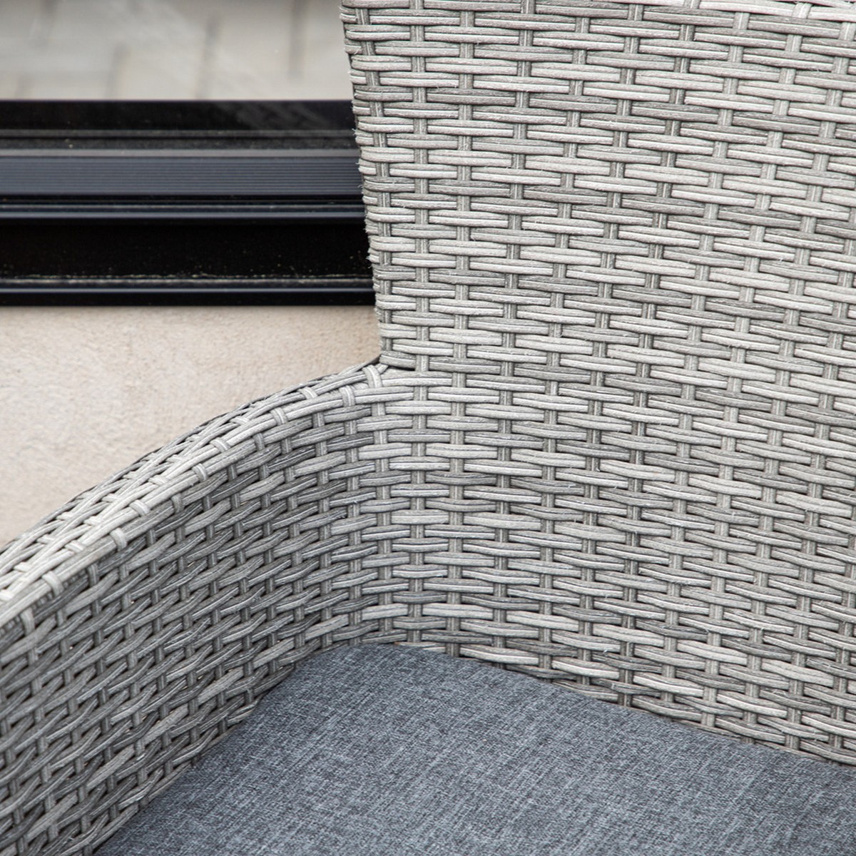 Malina Diningchair 2-pack Alumnium - Grey / Wicker Grå