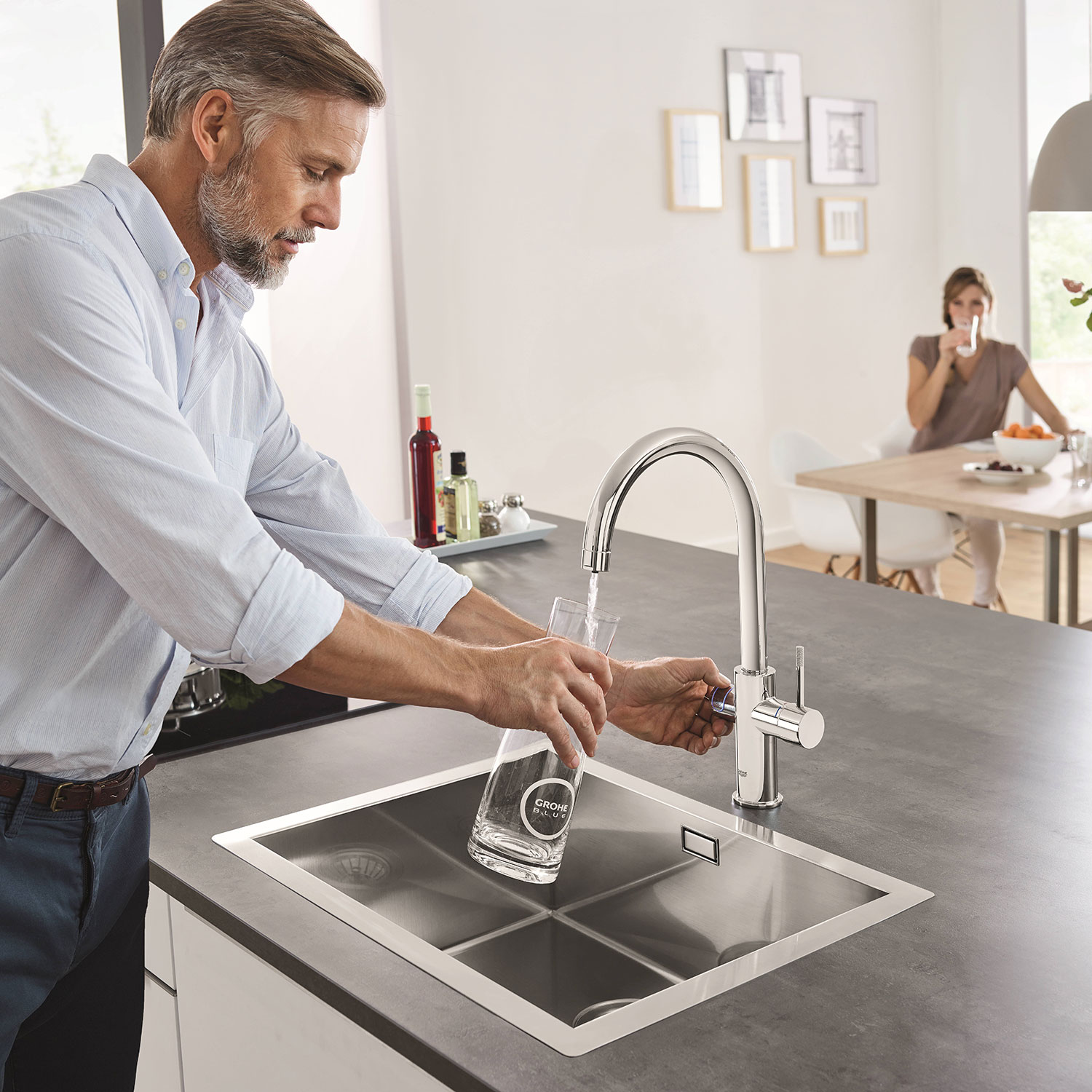 Köksblandare Grohe Blue Home C-pip Starter Kit Bluetooth
