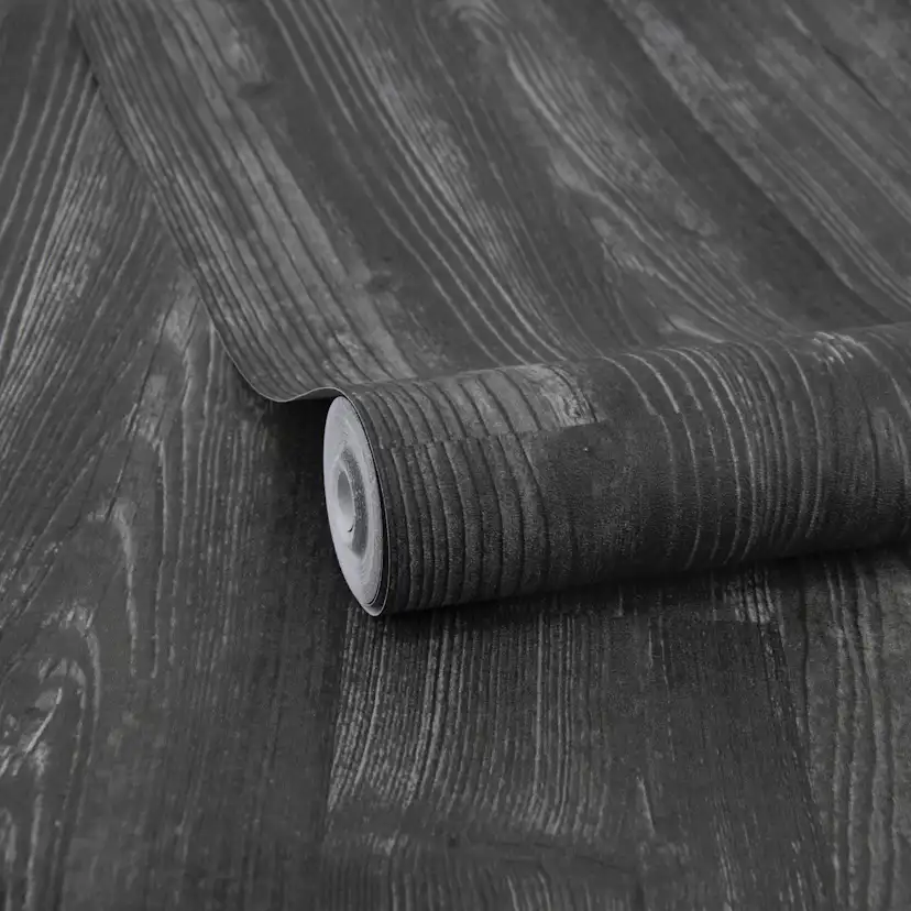 Tapet Easy Decor Trä Deluxe Svart 121112
