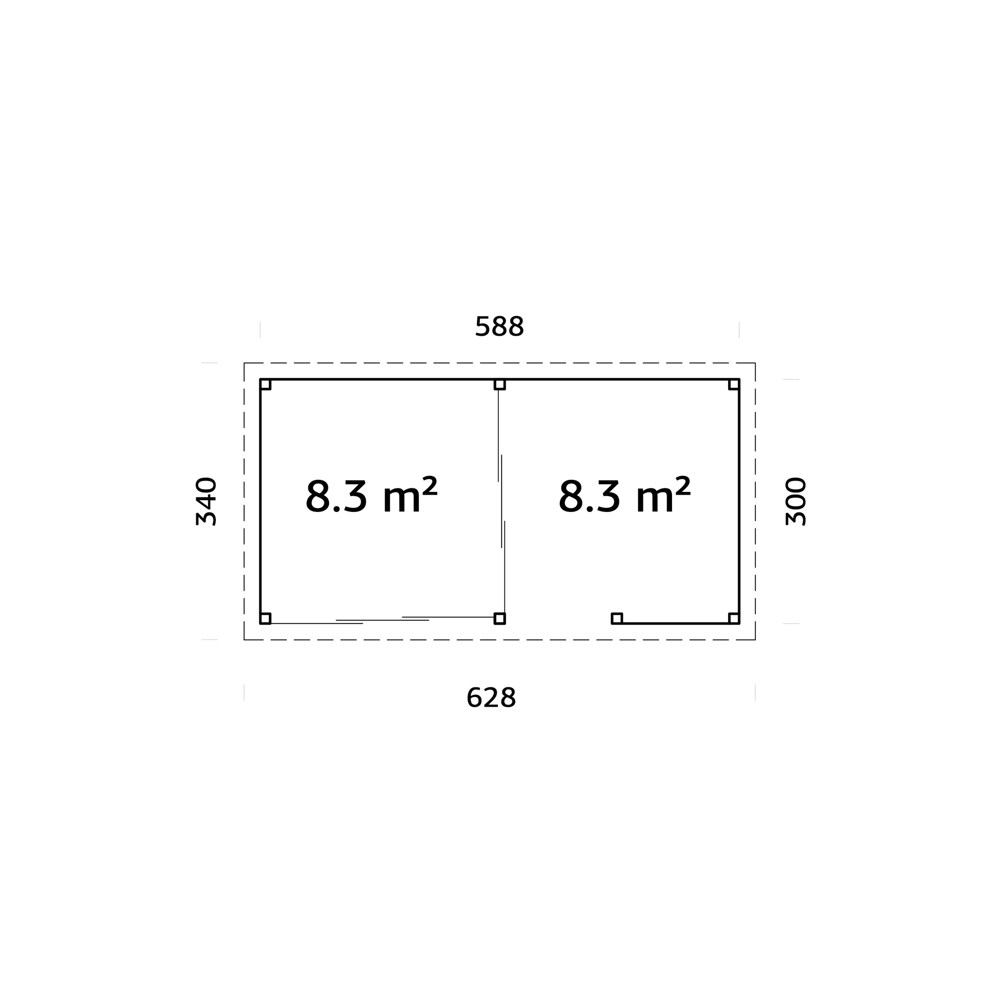 Uterum Palmako Lenna 16,6 m2 Set 407 Slide