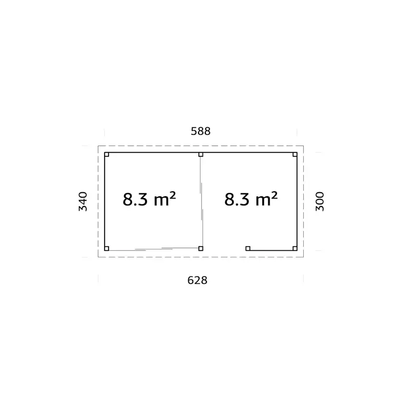 Uterum Palmako Lenna 16,6 m2 Set 407 Slide