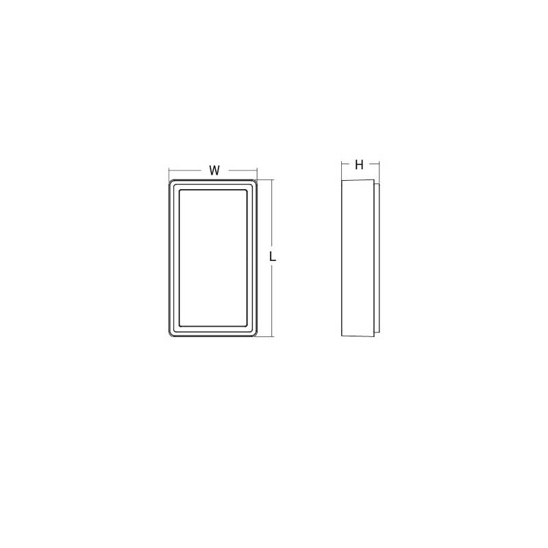 Tak/Vägglampa SG ARMATUREN Frame Grafit LED 3000K