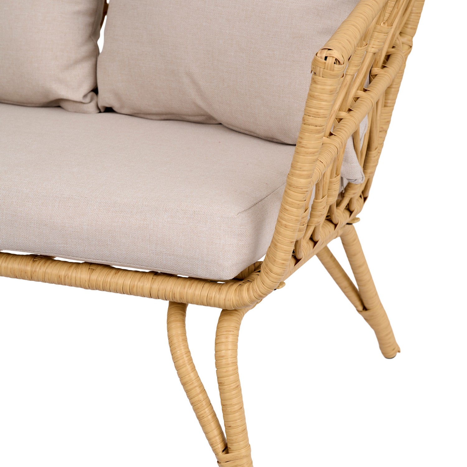 Loungeset ENVY DESIGN Magrethe Utemöbler med Dynor i Rotting
