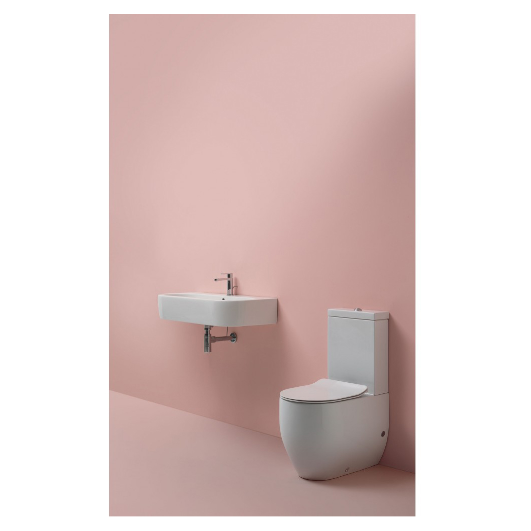 Toalettsits Lavabo Flo och File Slim Vit Vit