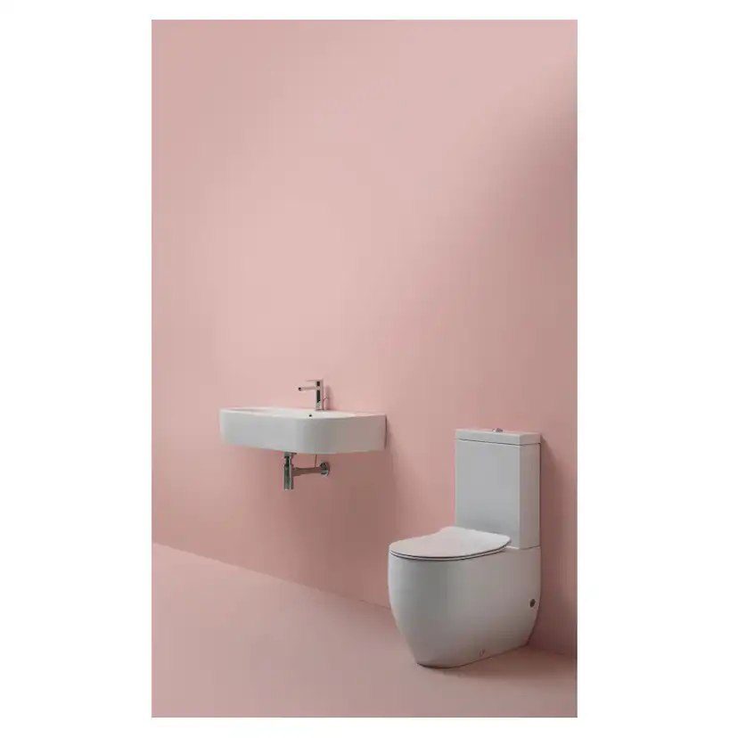 Toalettsits Lavabo Flo och File Slim Vit Vit