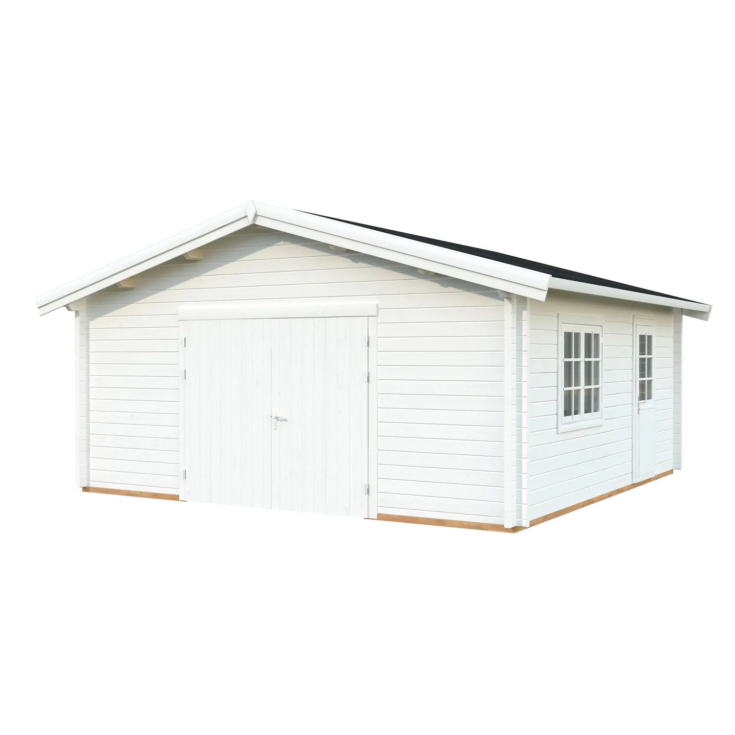 Roger 27,7 m2 mit Holztor PNT9016W2 Vit
