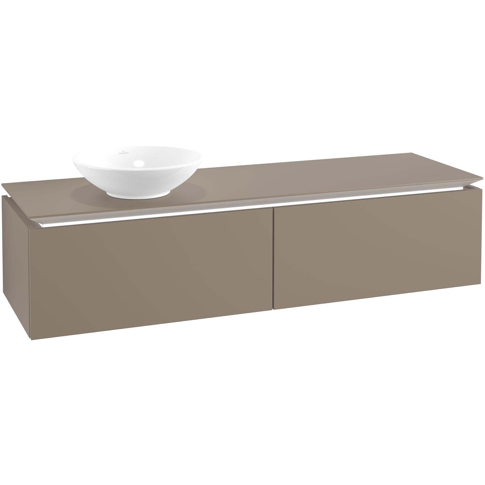 Tvättställsskåp Villeroy & Boch Legato Kompakt 1600 med 2 Lådor för Ocentrerat Ytmonterat Tvättställ från Övriga V&B Serier