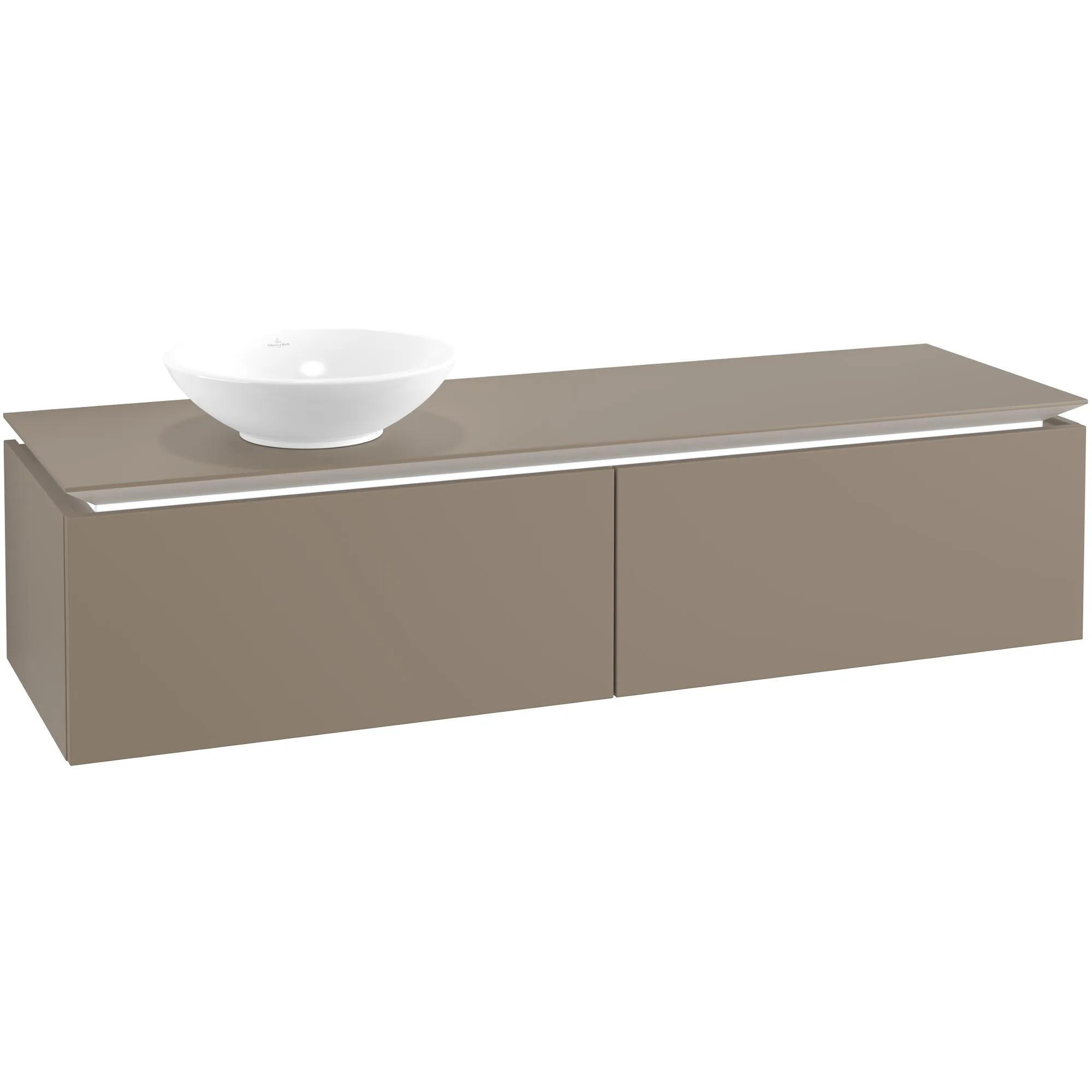 Tvättställsskåp Villeroy & Boch Legato Kompakt 1600 med 2 Lådor för Ocentrerat Ytmonterat Tvättställ från Övriga V&B Serier