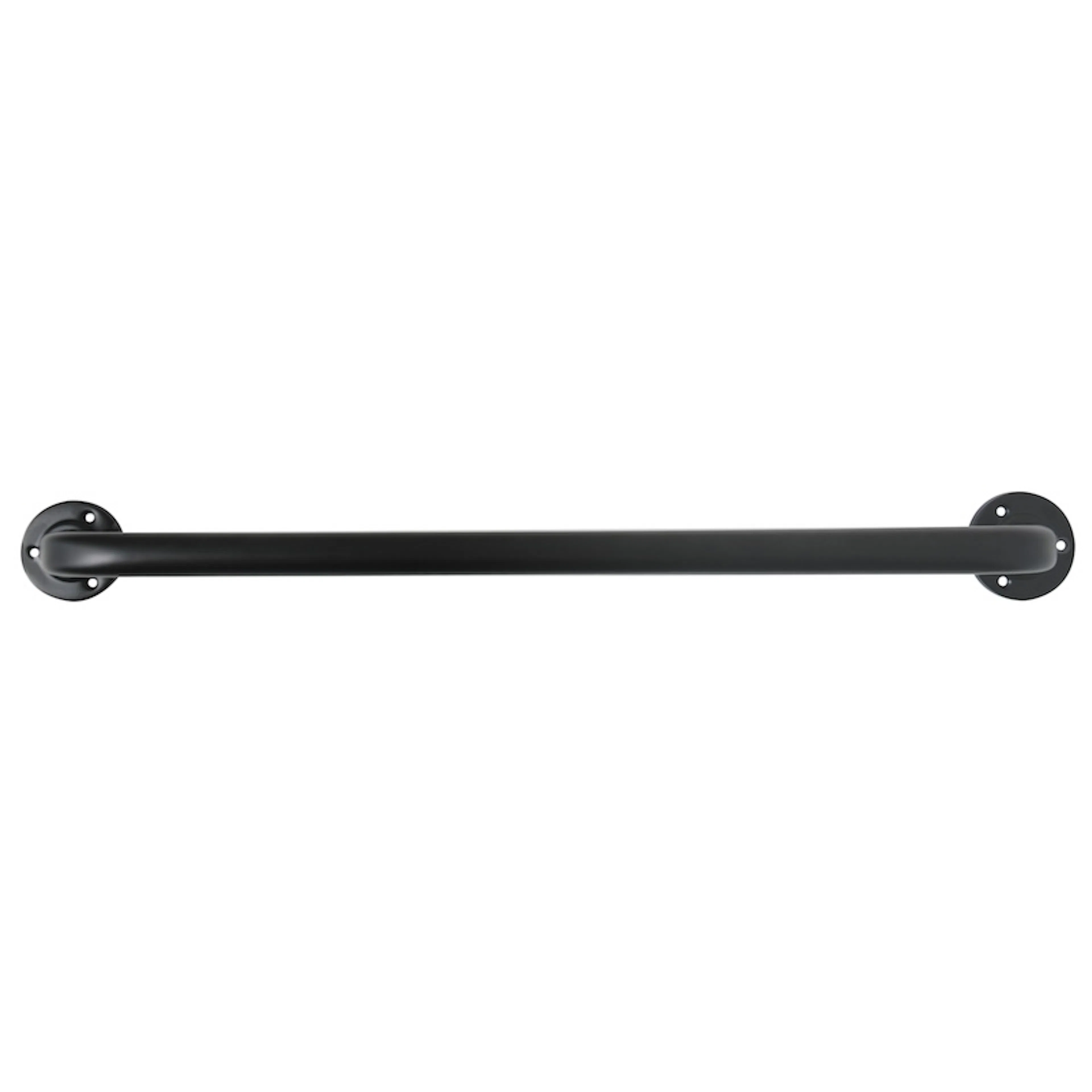 Stödhandtag stål/matt-svart Ø 25 mm 60 cm Färg: Mattsvart, Längd: 600 mm