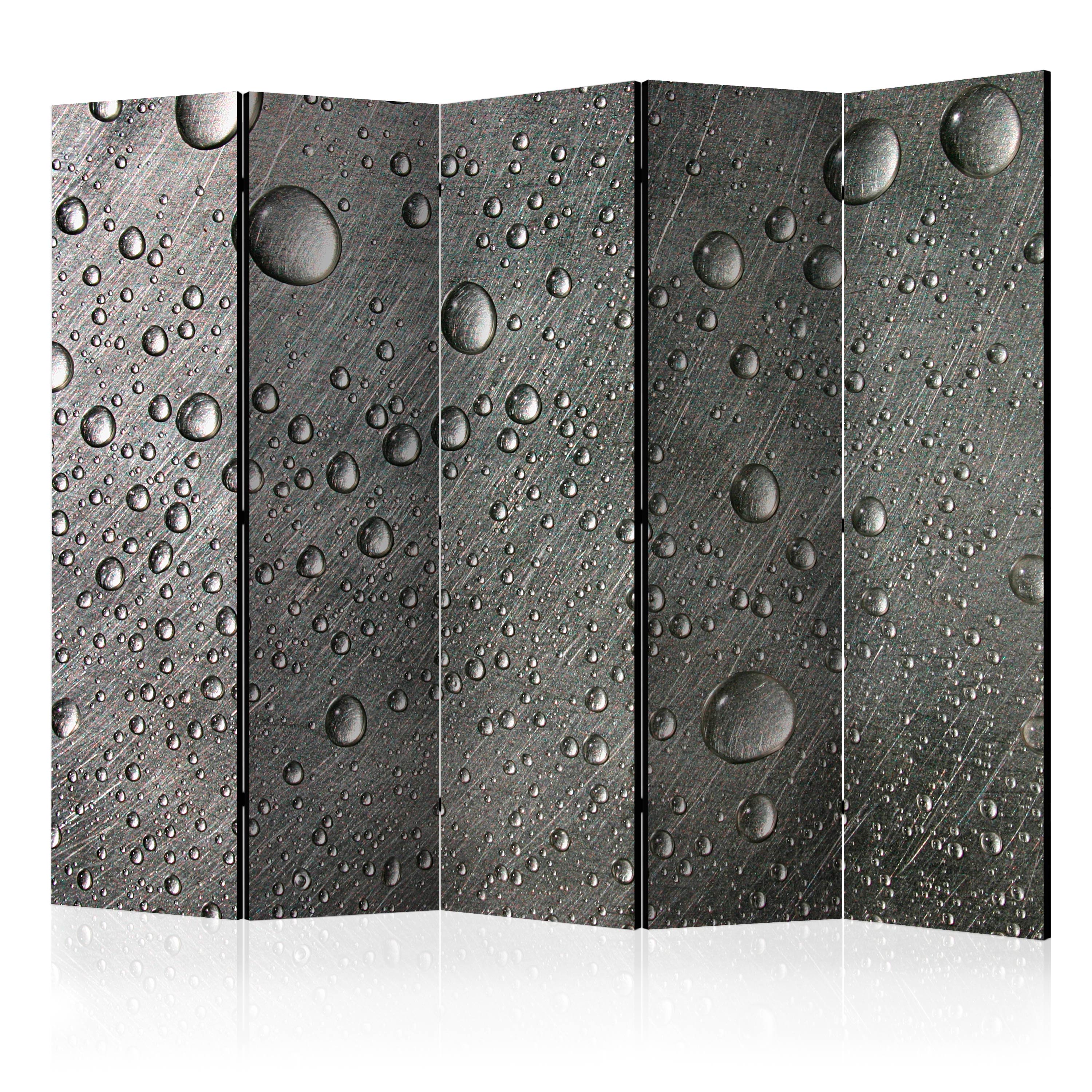 Rumsavdelare Arkiio Steel Surface with Water Drops II 225x172 cm