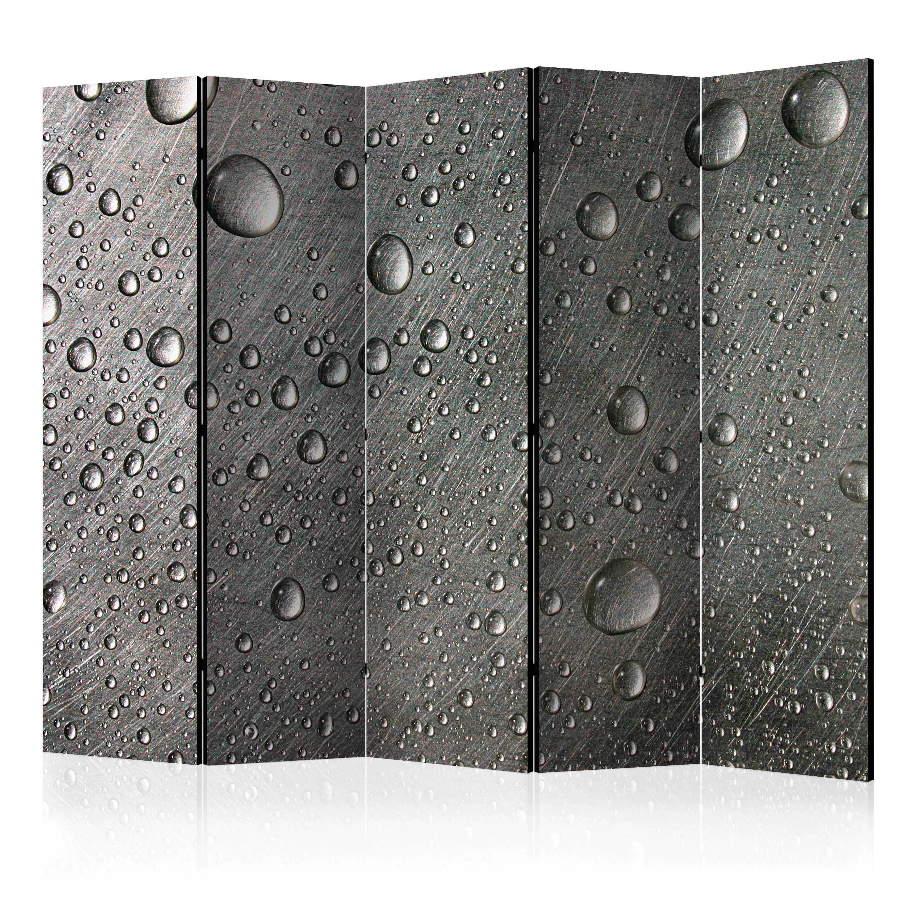 Rumsavdelare Arkiio Steel Surface with Water Drops II 225x172 cm