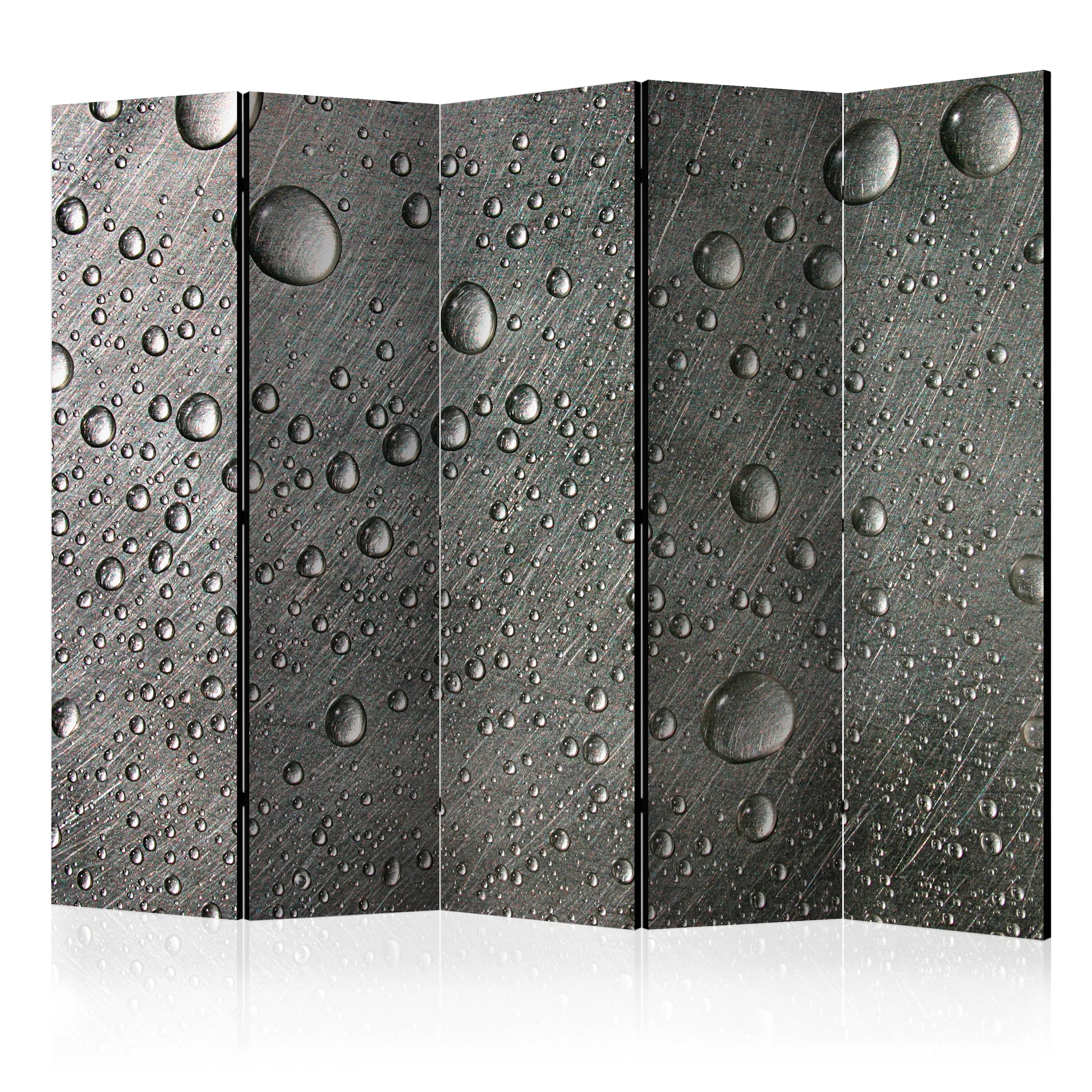 Rumsavdelare Arkiio Steel Surface with Water Drops II 225x172 cm