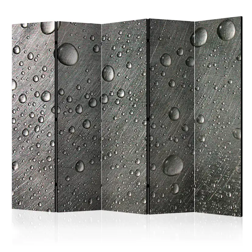 Rumsavdelare Arkiio Steel Surface with Water Drops II 225x172 cm