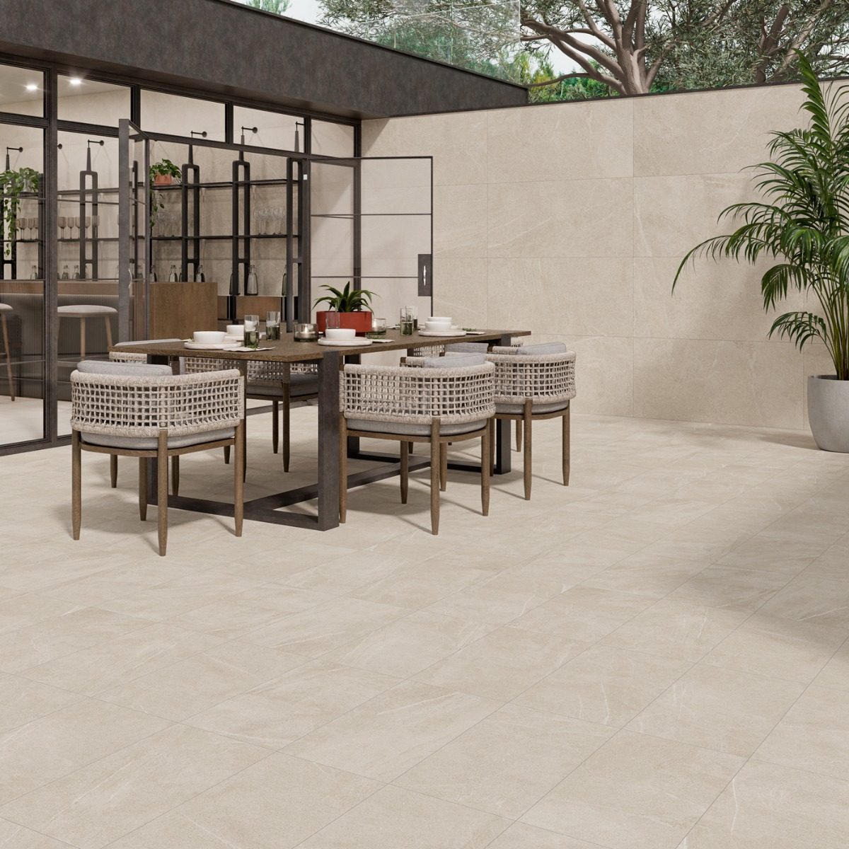 Klinker Bellevue Ivory Marmor Matt 120x120 cm