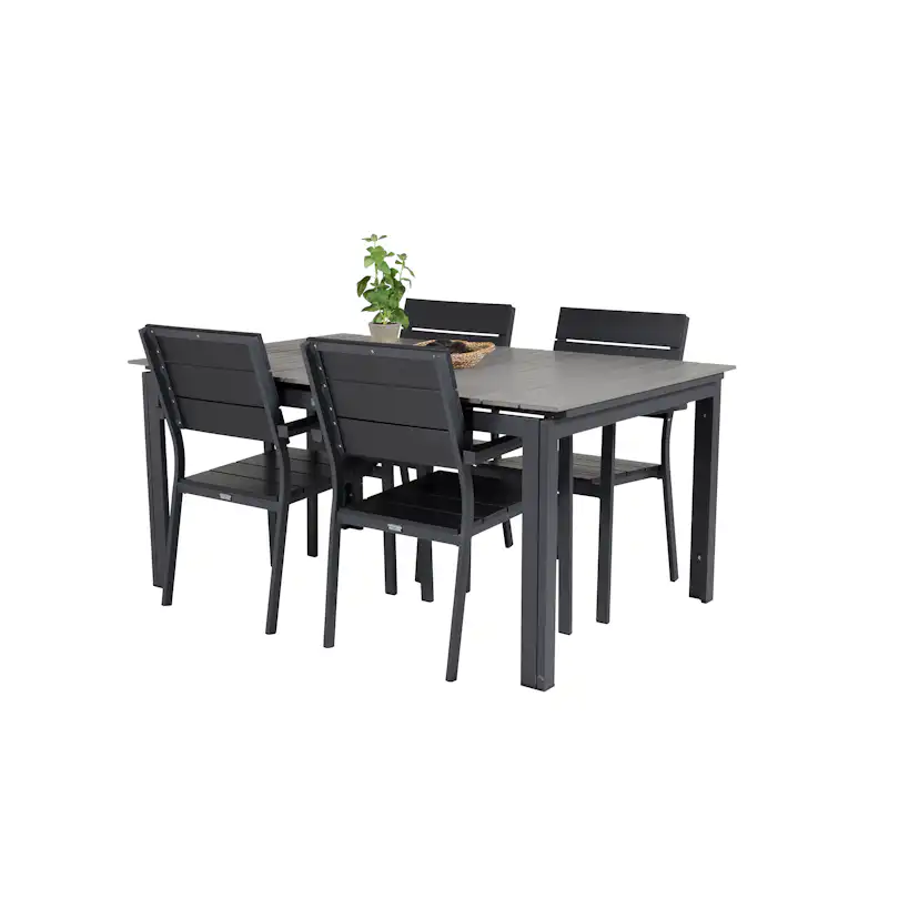 Matgrupp Venture Home Lova 160/240 med 4 Lova Stolar