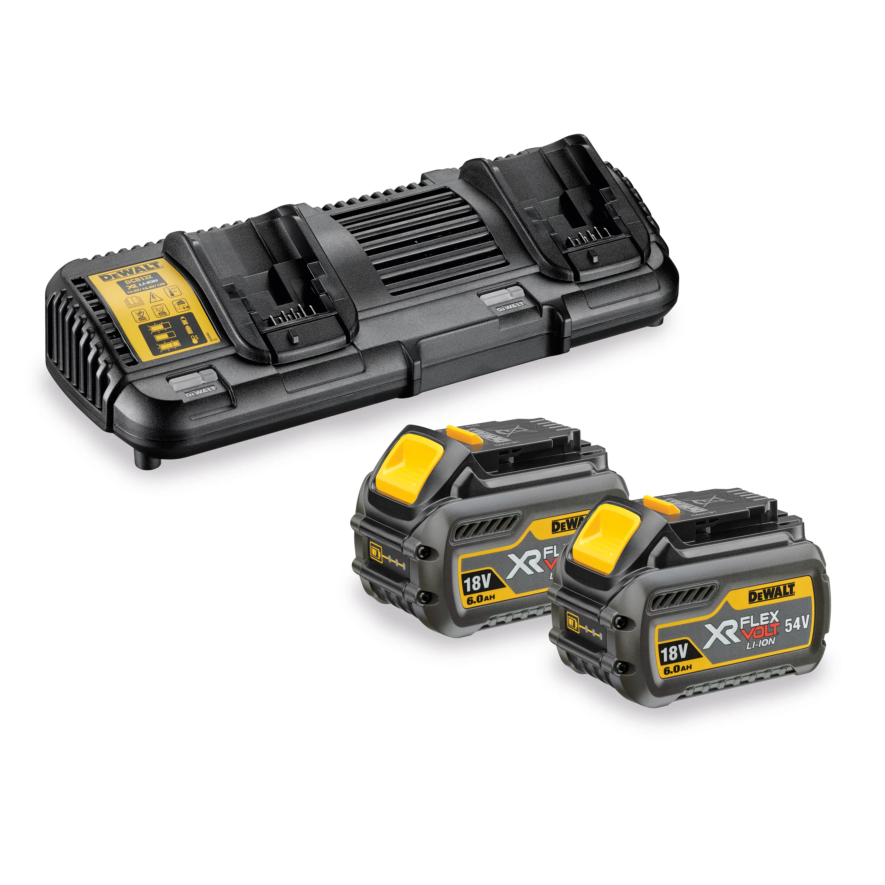 Batteri & Laddare Dewalt DCB132T2-QW 18 V
