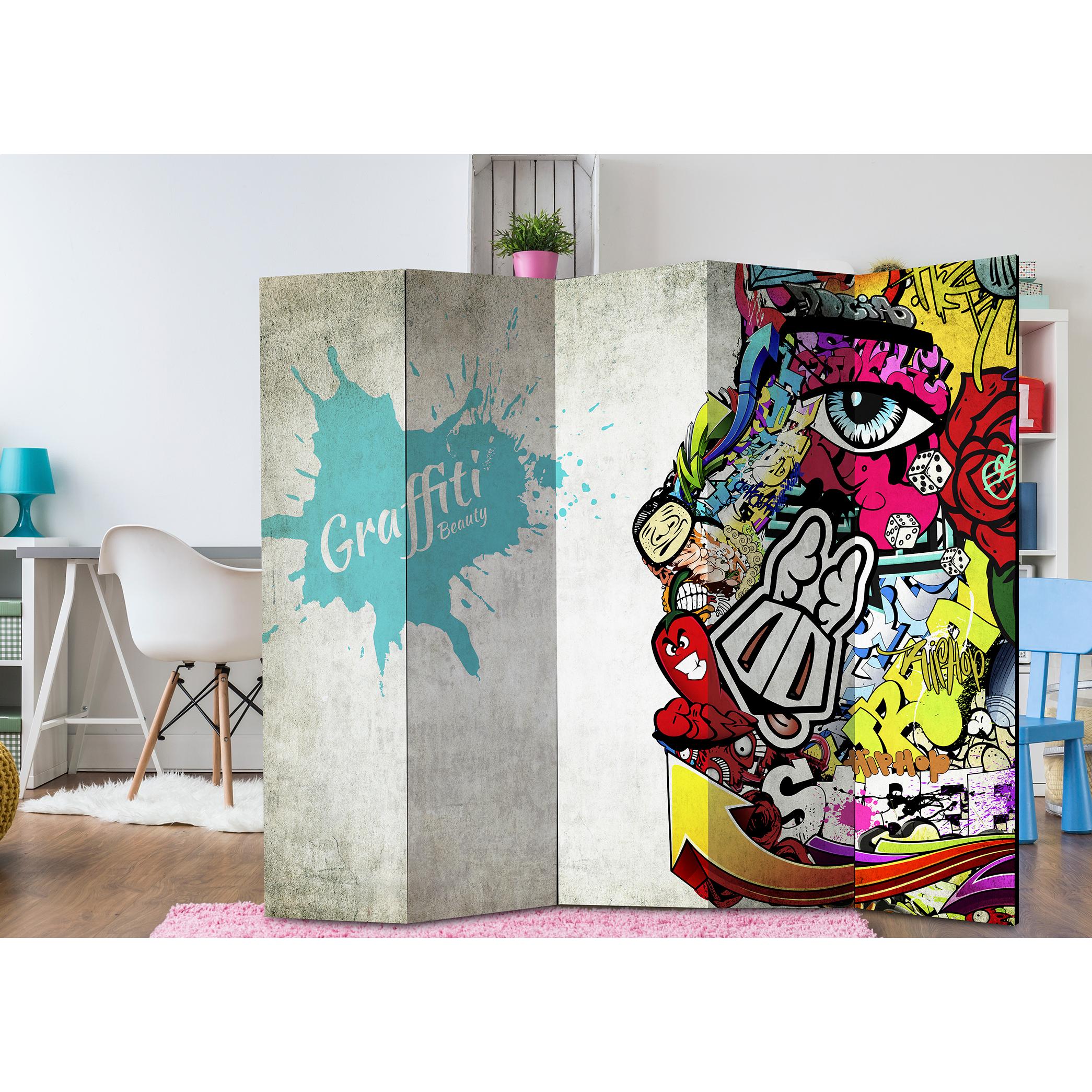 Rumsavdelare Arkiio Graffiti Beauty 225x172 cm