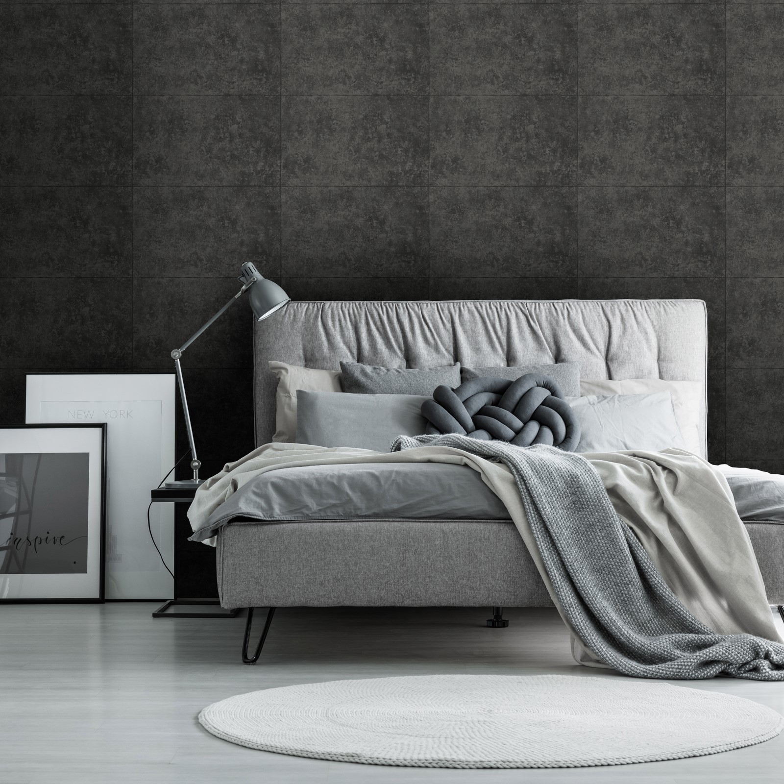 Tapet WOW Industrial Concrete Antracit