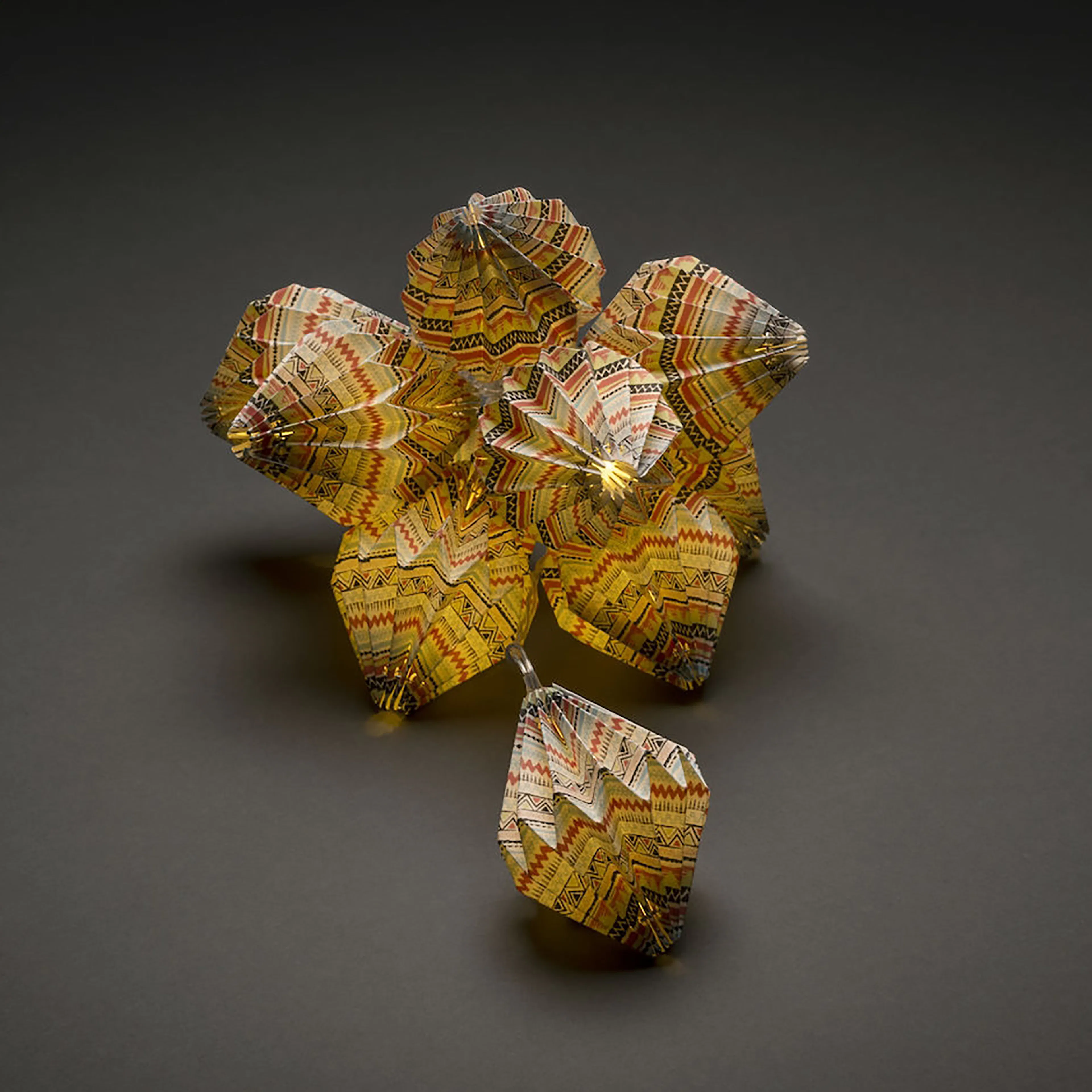 Ljusslinga Gnosjö Konstsmide med Papperslanternor