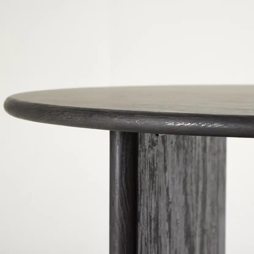 Björholmen Dining Table ⌀120 - Black / FSC 100% Vittvätt