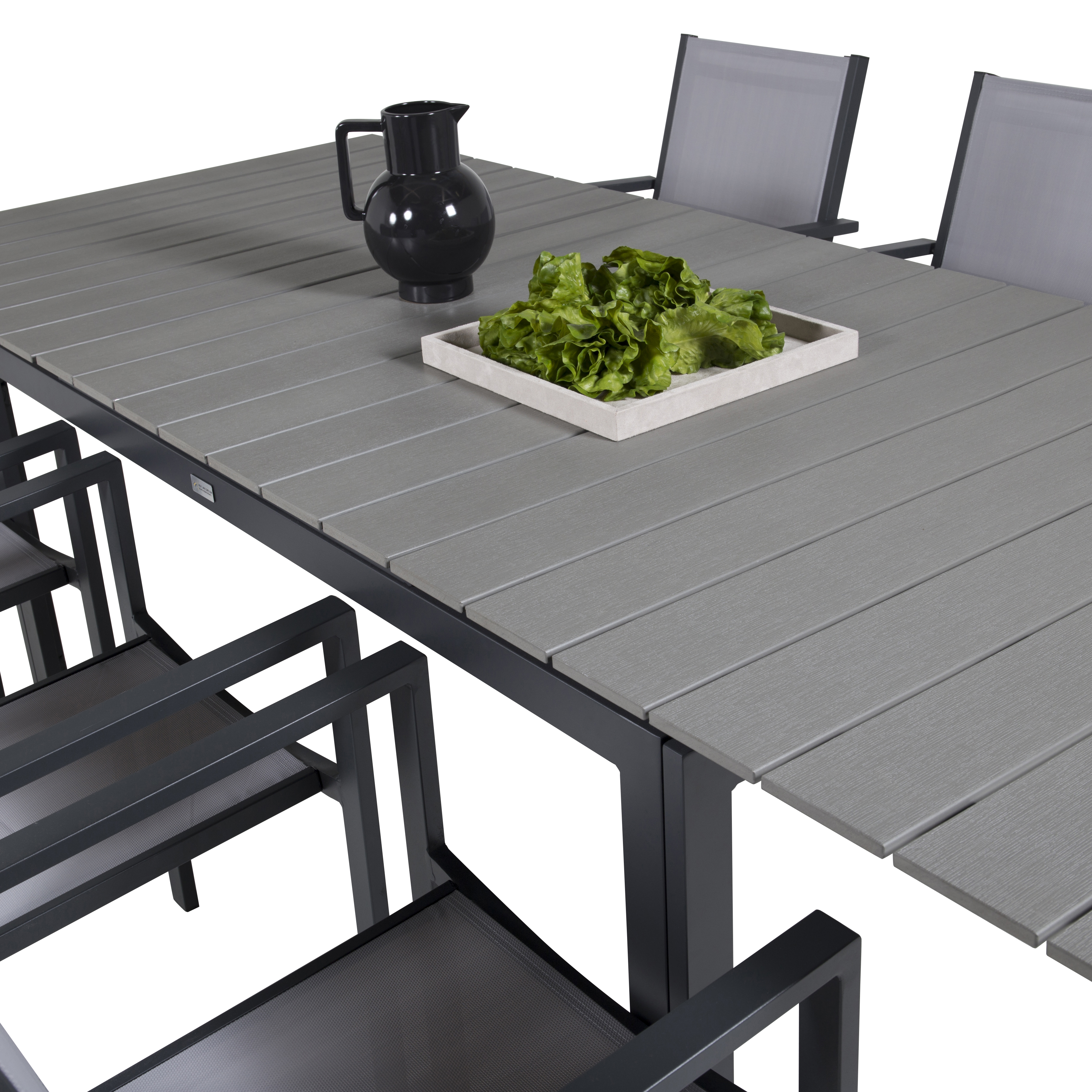 Matgrupp Venture Home Lova 160/240 med 6 Copacabana Karmstolar